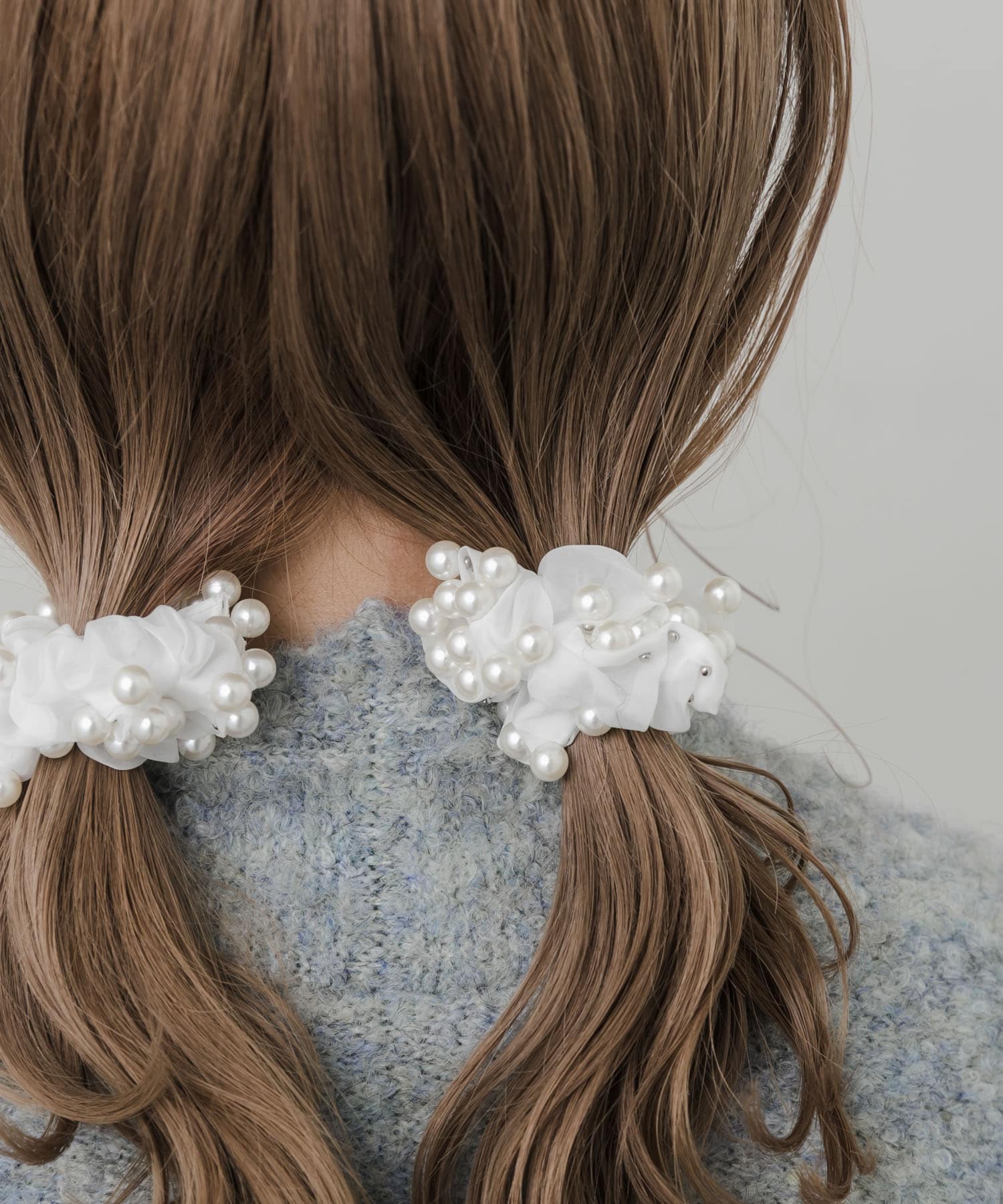 パールシアー2セットミニシュシュ WHT -