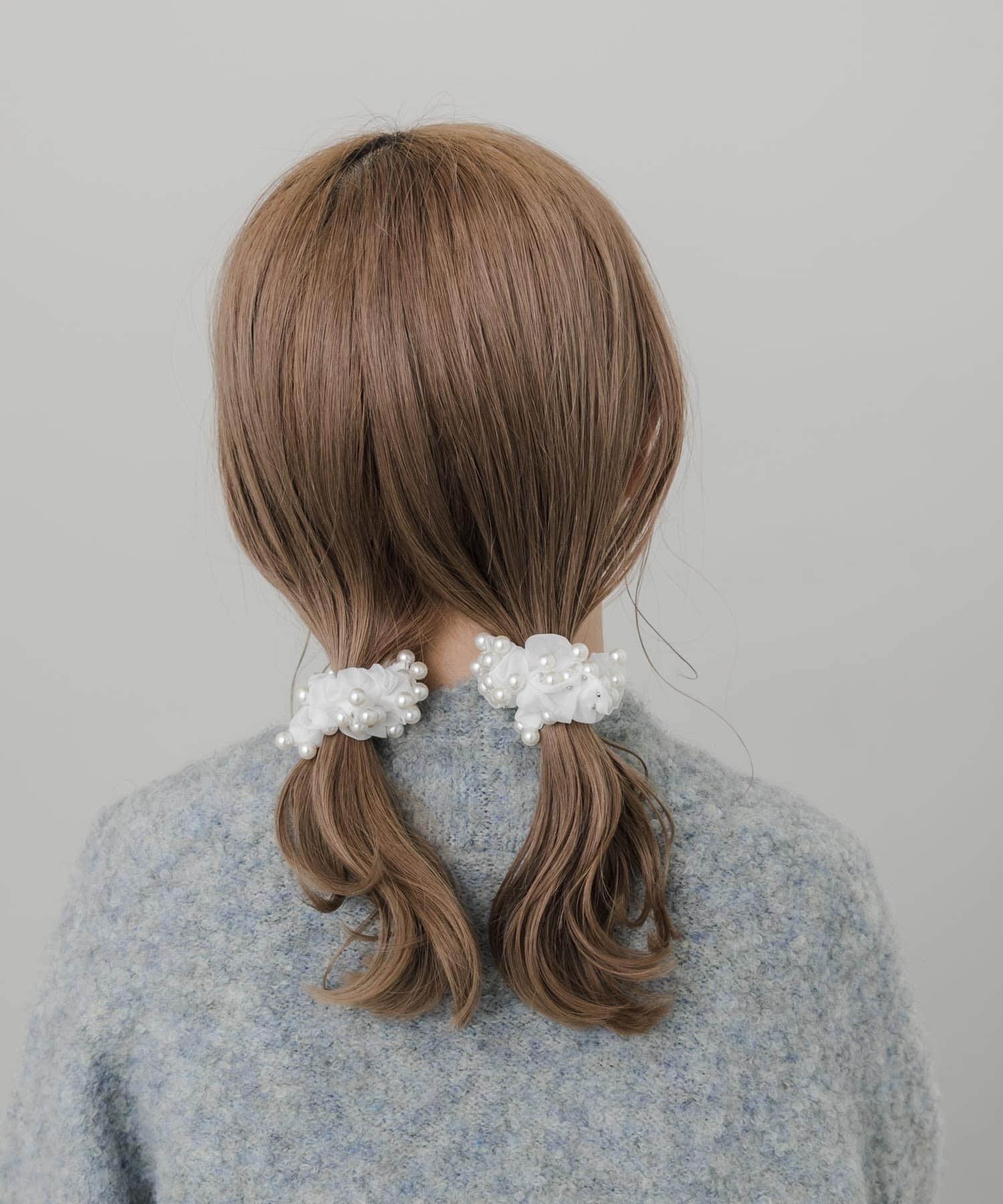 パールシアー2セットミニシュシュ WHT -