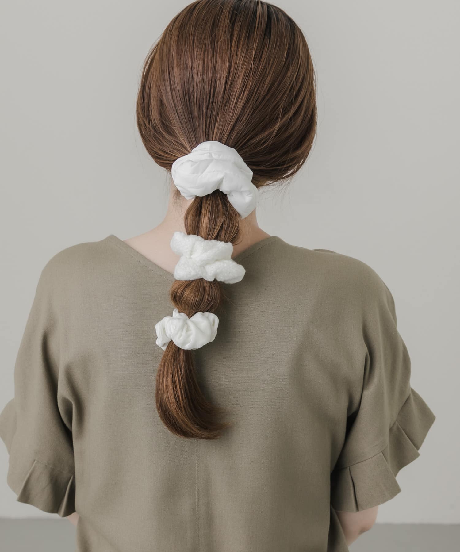 3セットシュシュ WHT -