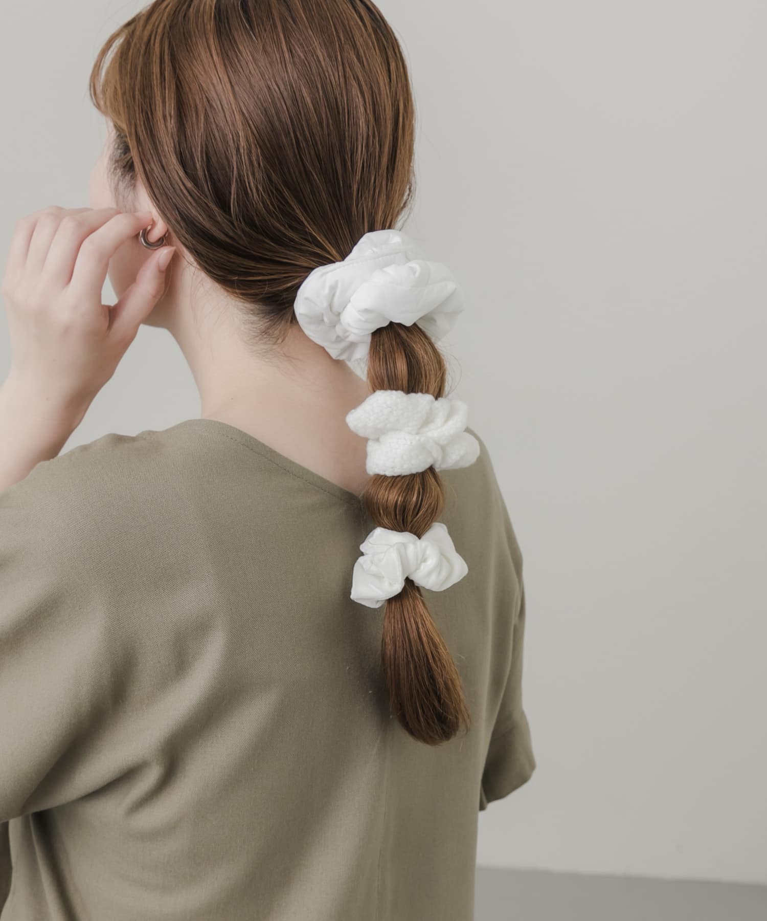 3セットシュシュ WHT -