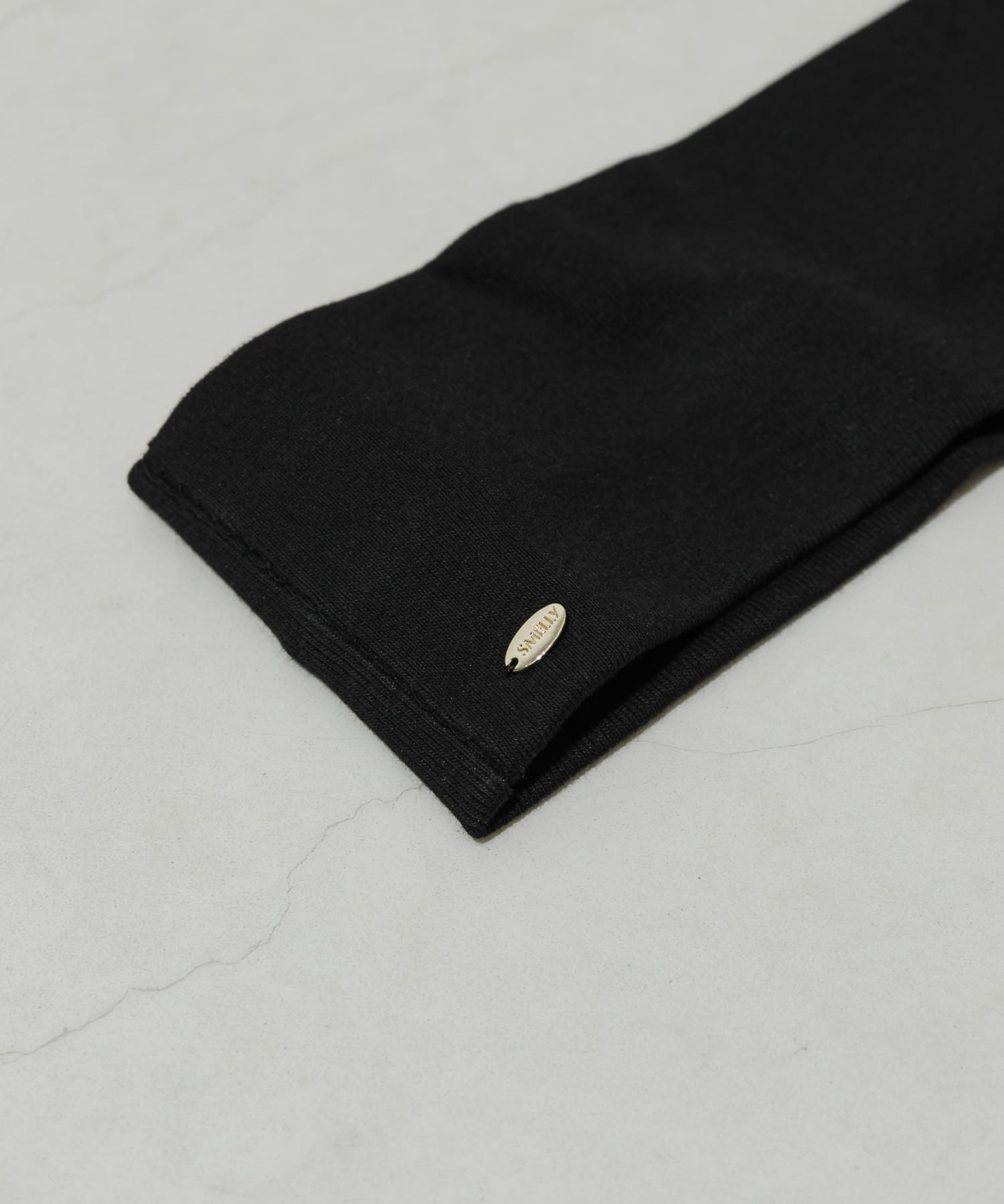 シンプルリブヘアバンド BLK -