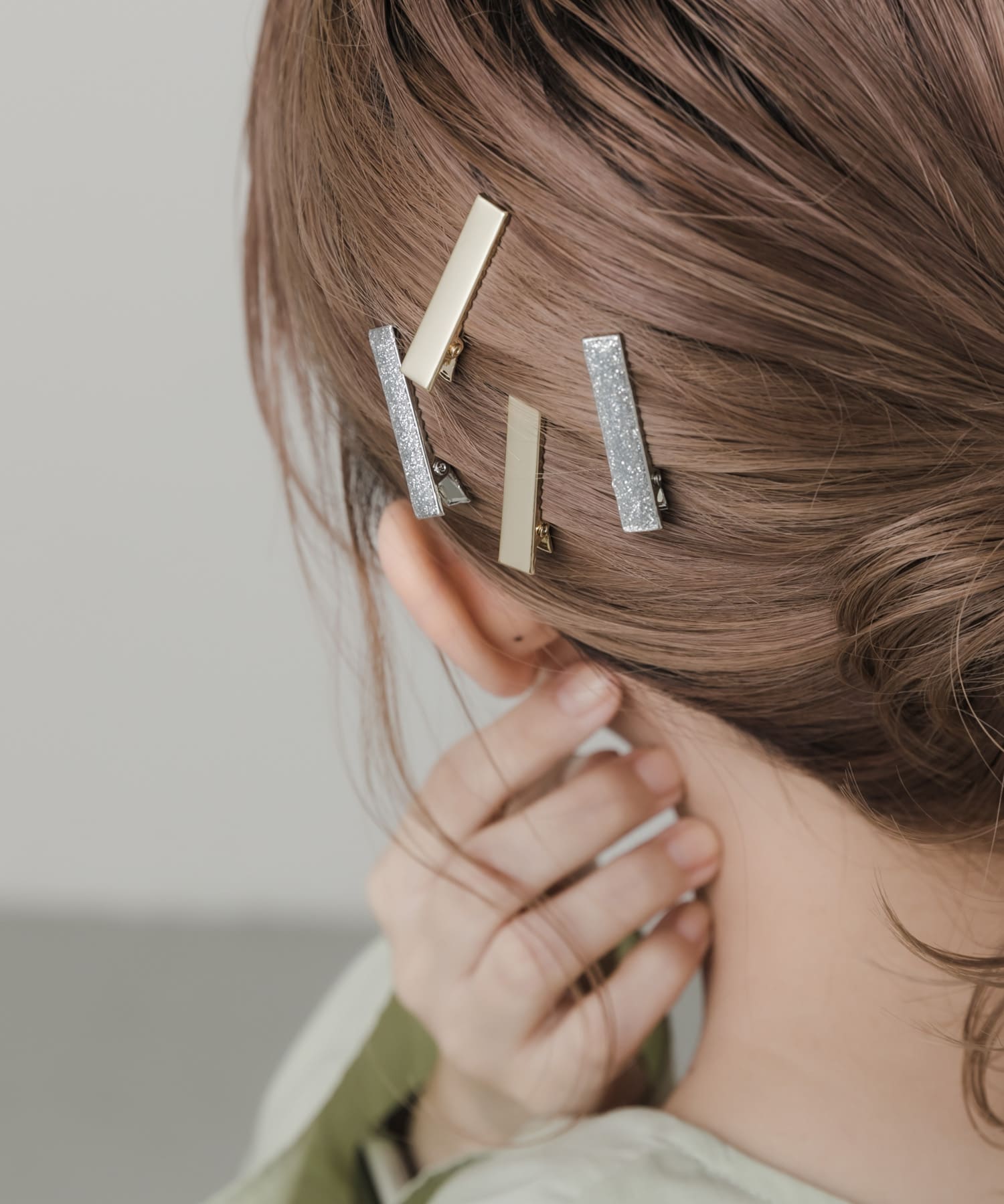 コンビミニスクエア4セットピン GLD/SLV -