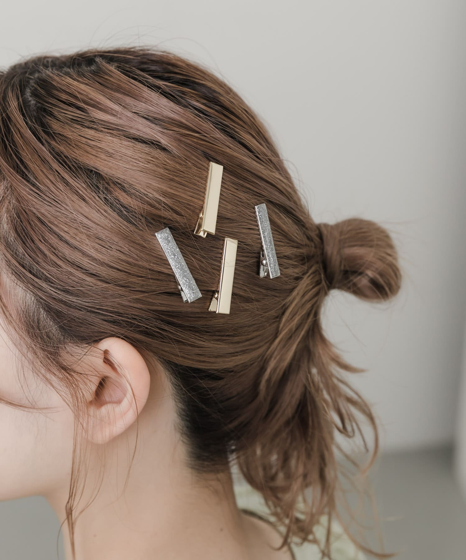 コンビミニスクエア4セットピン GLD/SLV -
