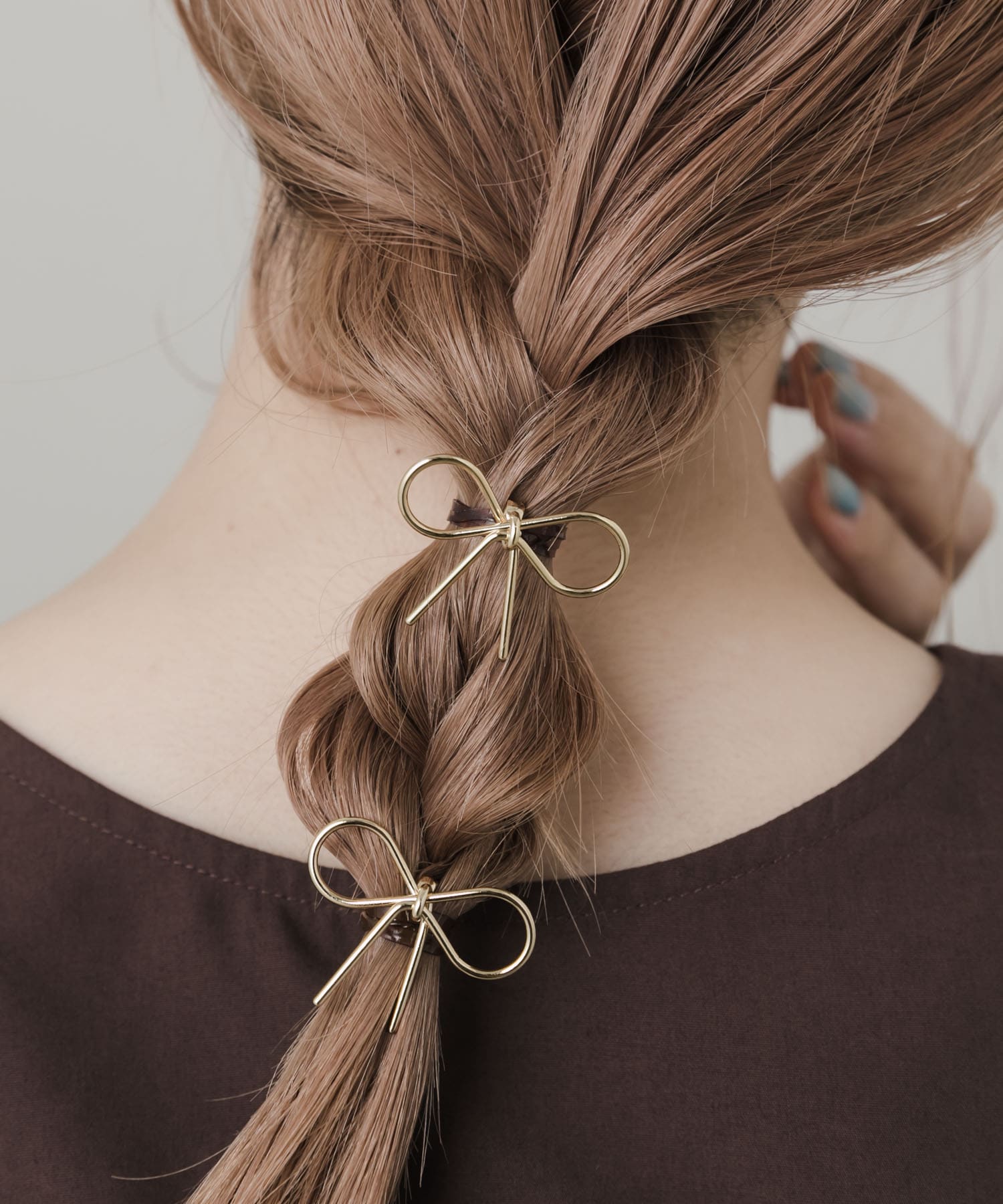 メタルミニリボン2セットヘアカフ(- GLD): アクセサリー｜URBAN