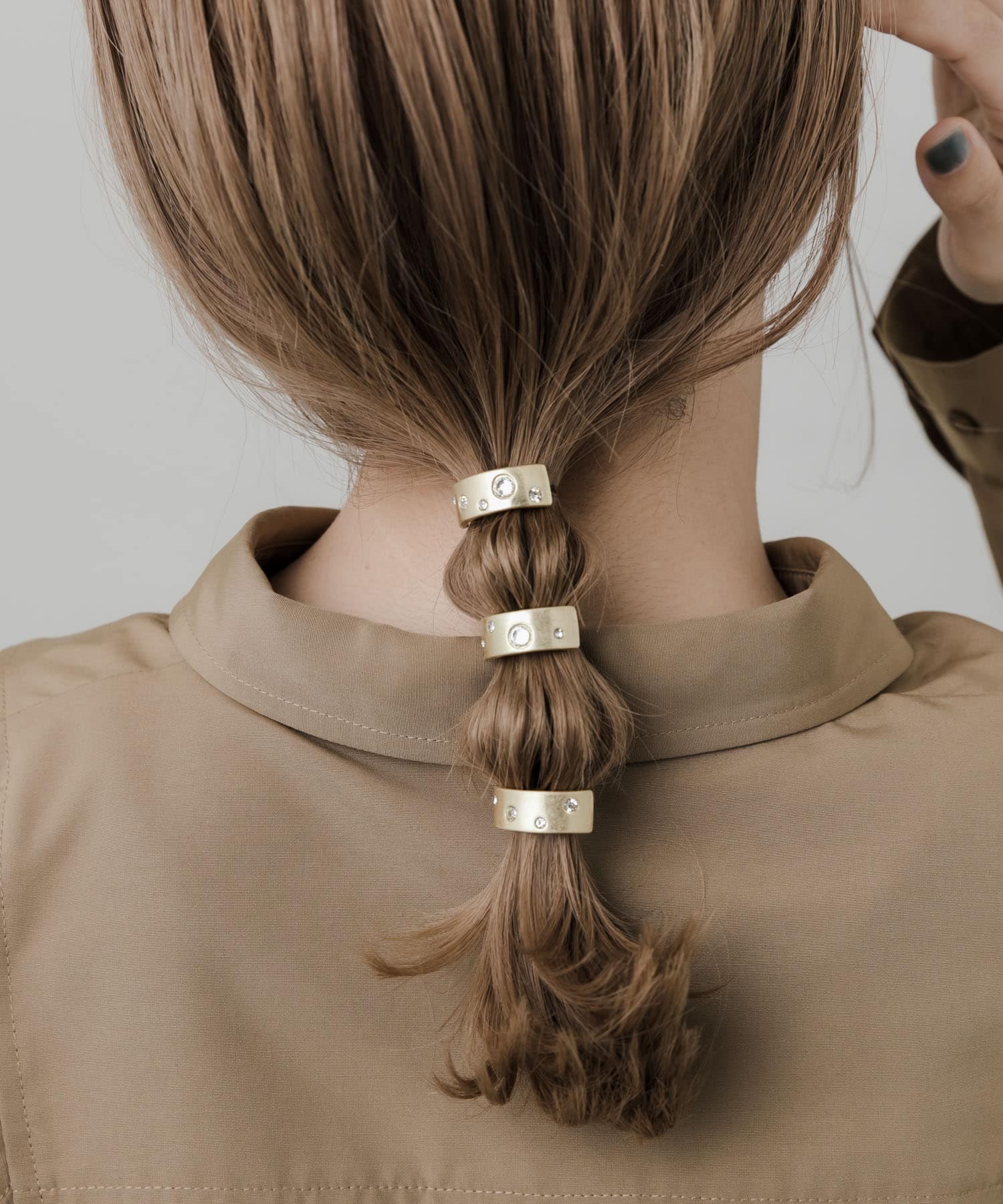 マットメタル3セットヘアカフ GLD -