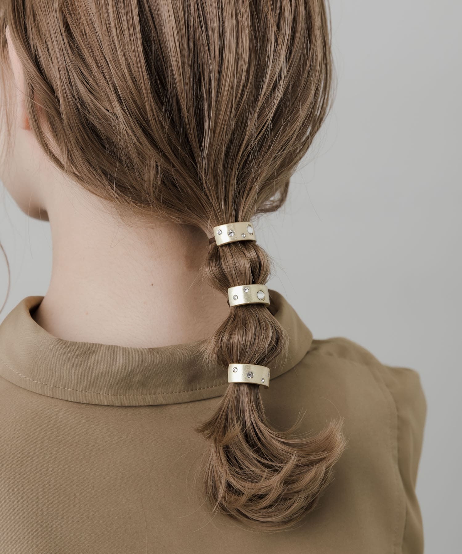 マットメタル3セットヘアカフ GLD -