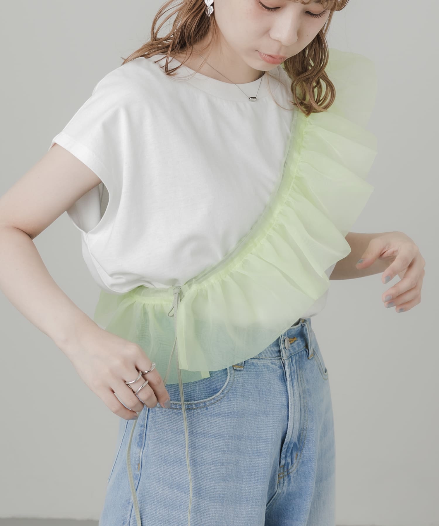 オーガンジースマホショルダー MNT -