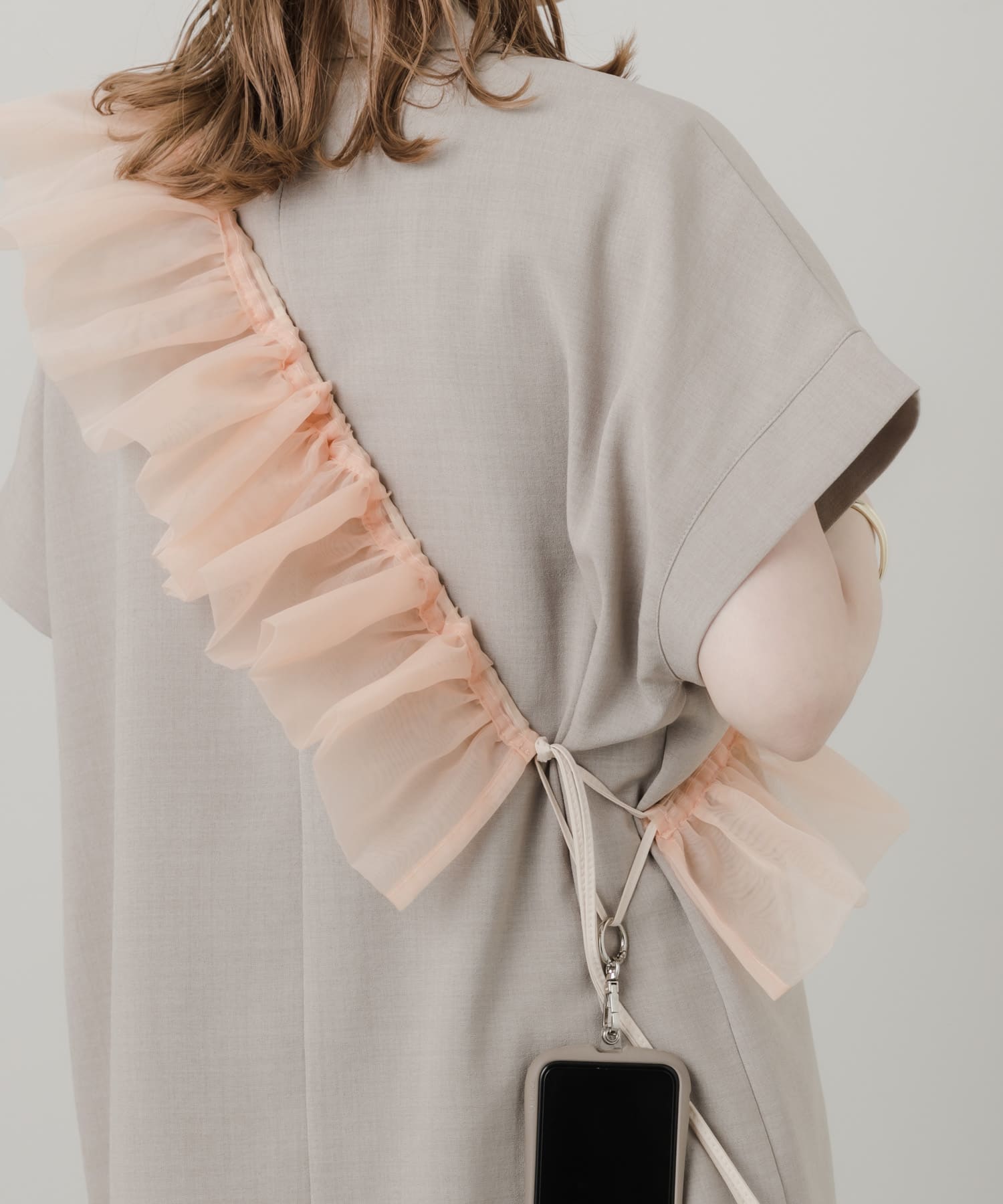 オーガンジースマホショルダー PNK -