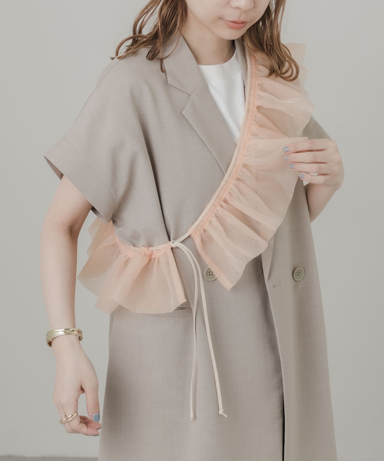 オーガンジースマホショルダー PNK -