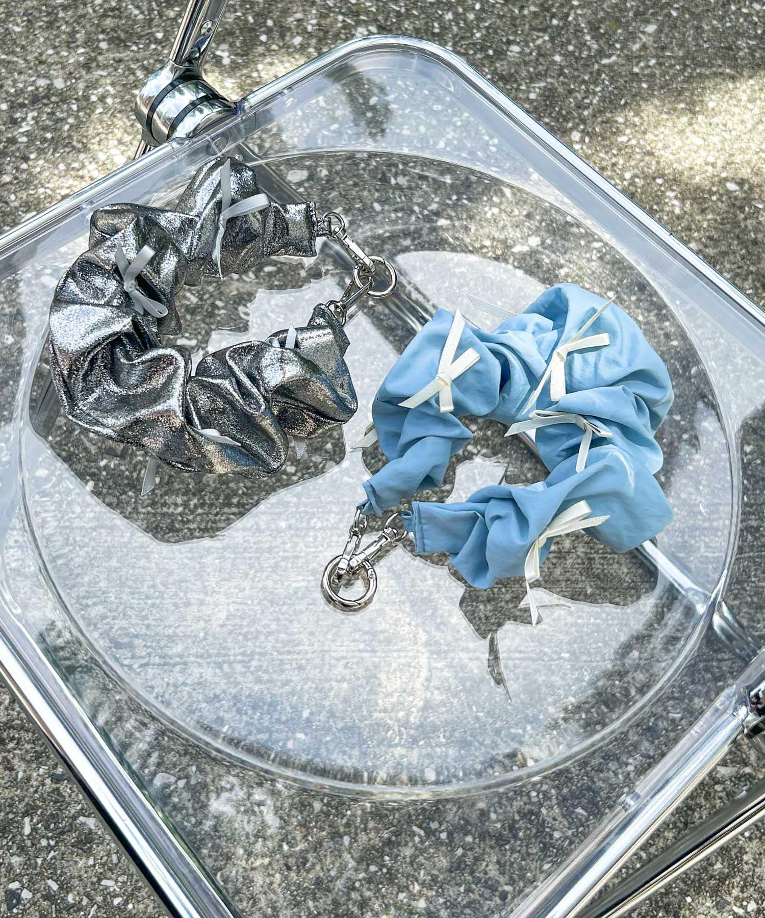 リボンシュシュハンドルストラップ L.BLU -