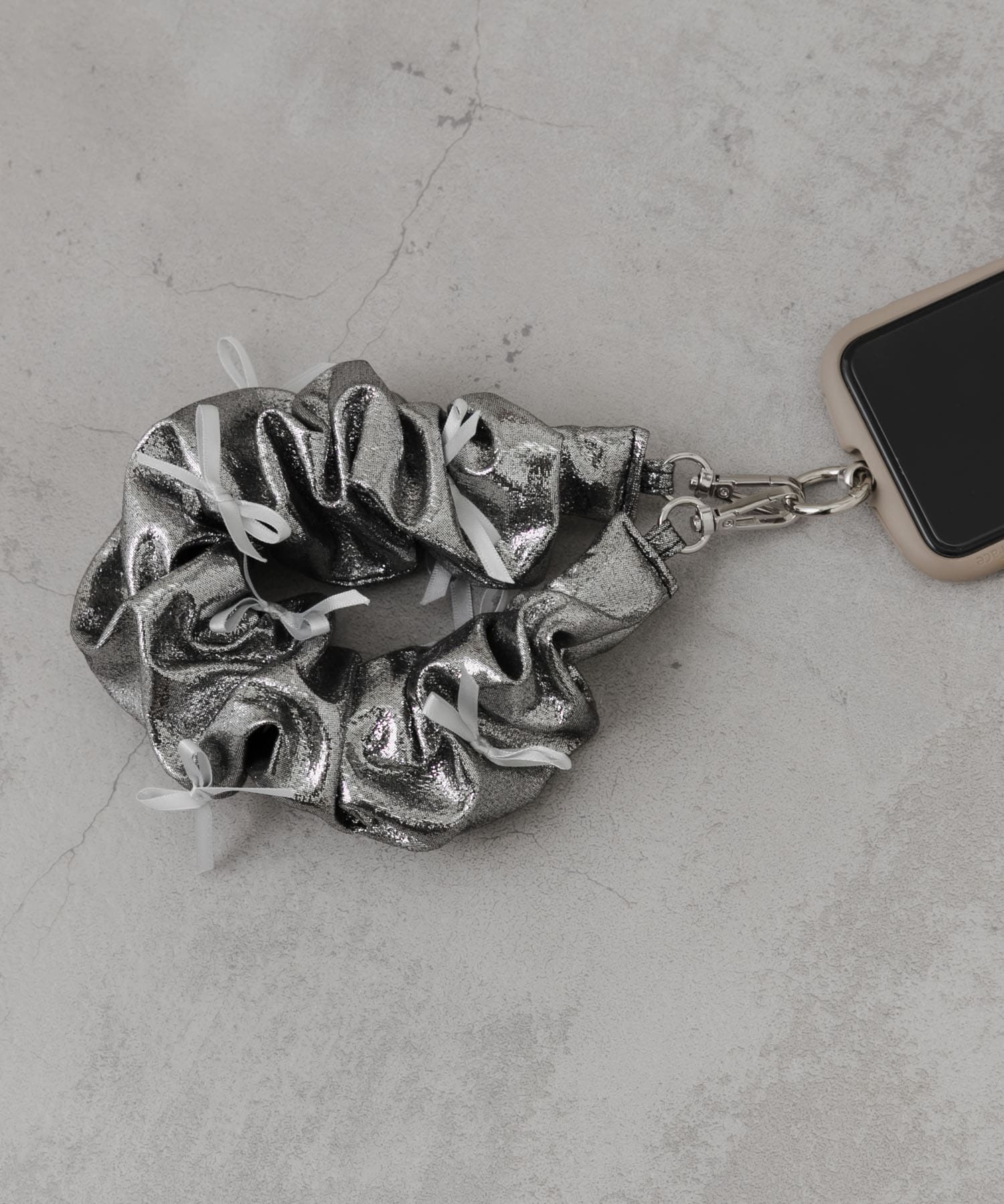 リボンシュシュハンドルストラップ SLV -