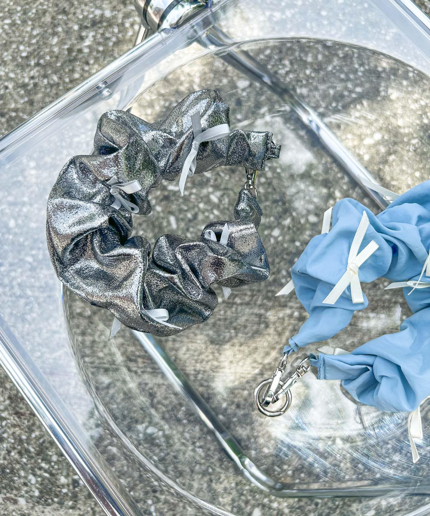 リボンシュシュハンドルストラップ SLV -