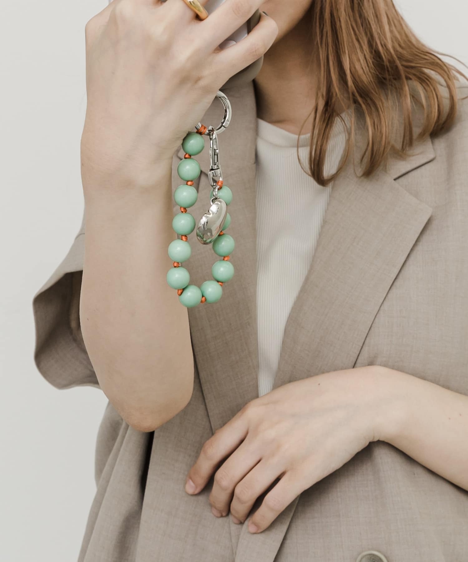 カラーボールミニミラーキーチェーン MNT -