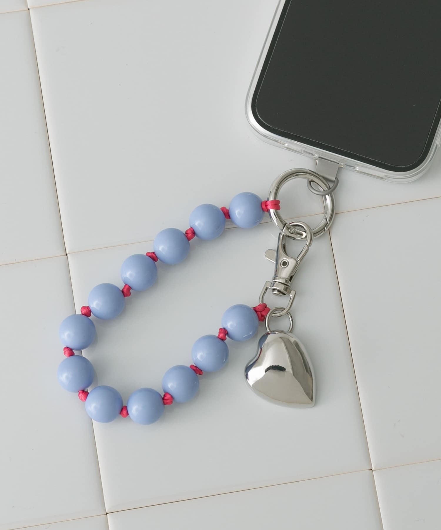 カラーボールミニミラーキーチェーン L.BLU -