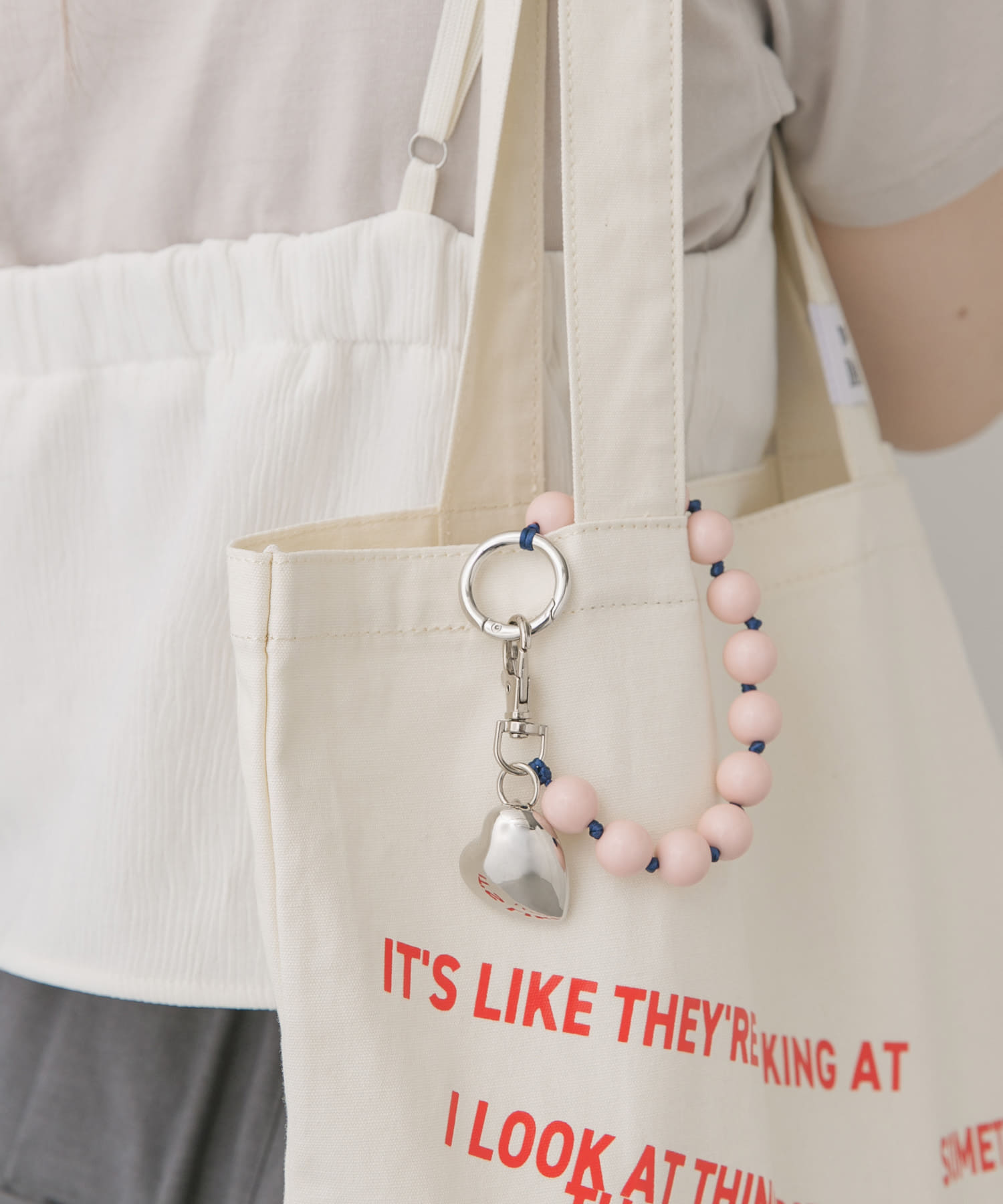 カラーボールミニミラーキーチェーン PNK -