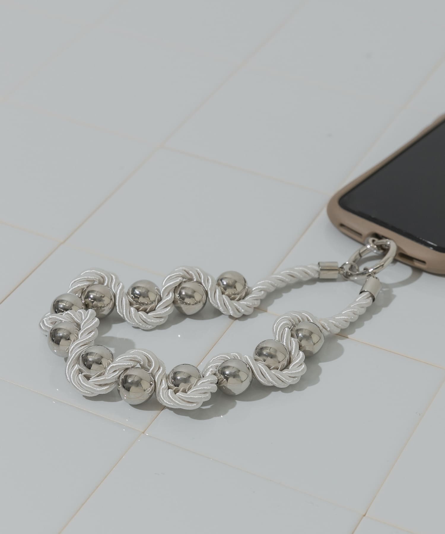 ツイストロープボールハンドストラップ SLV -