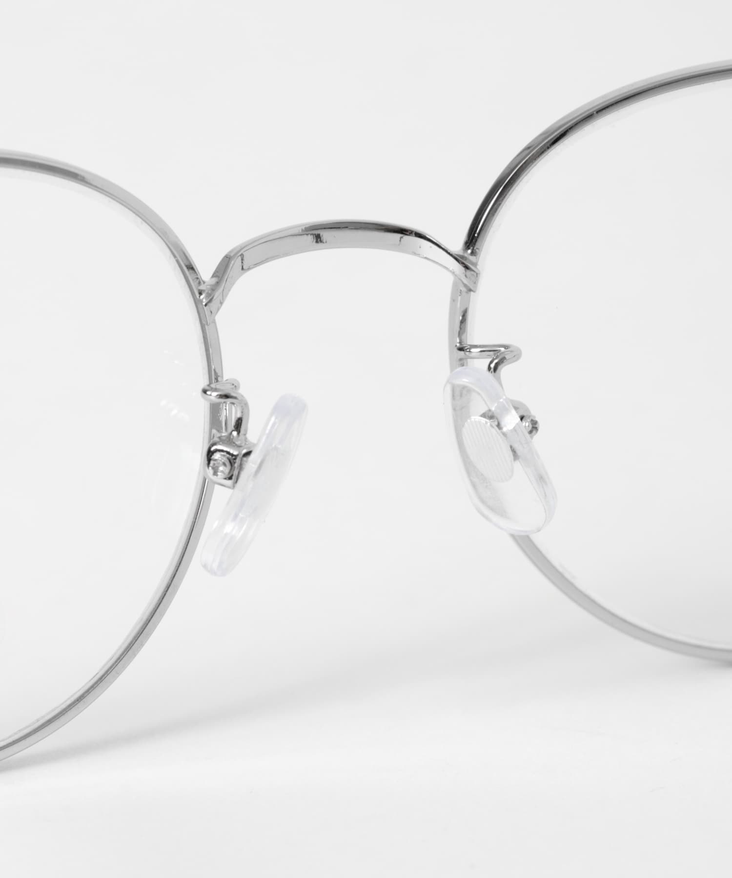 シンプルボストンダテメガネ SLV -