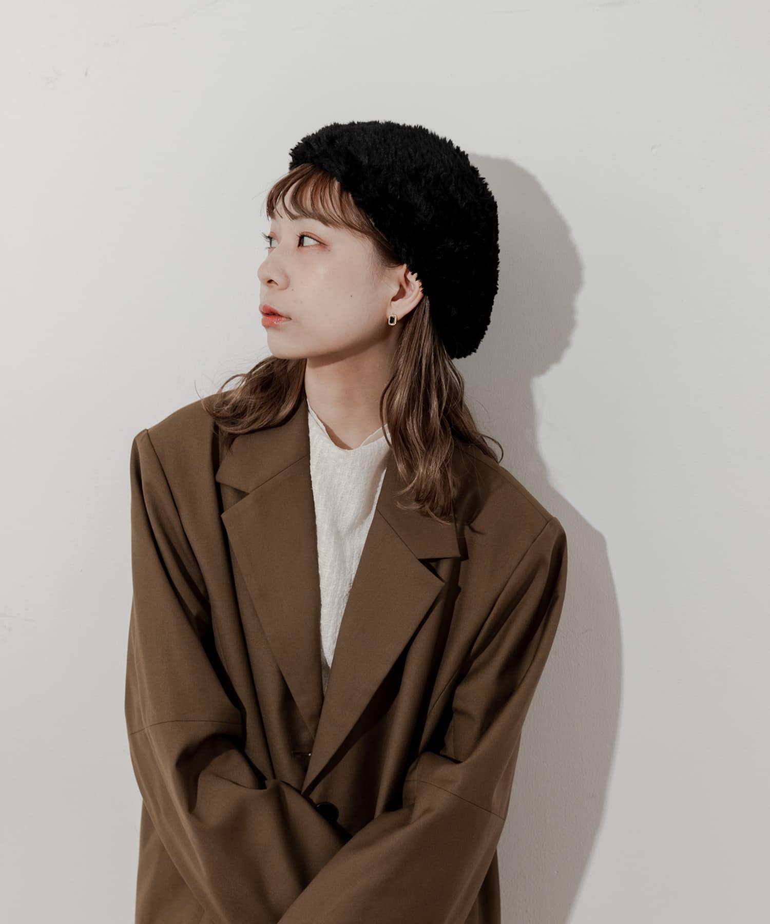ファーニットベレー BLK -
