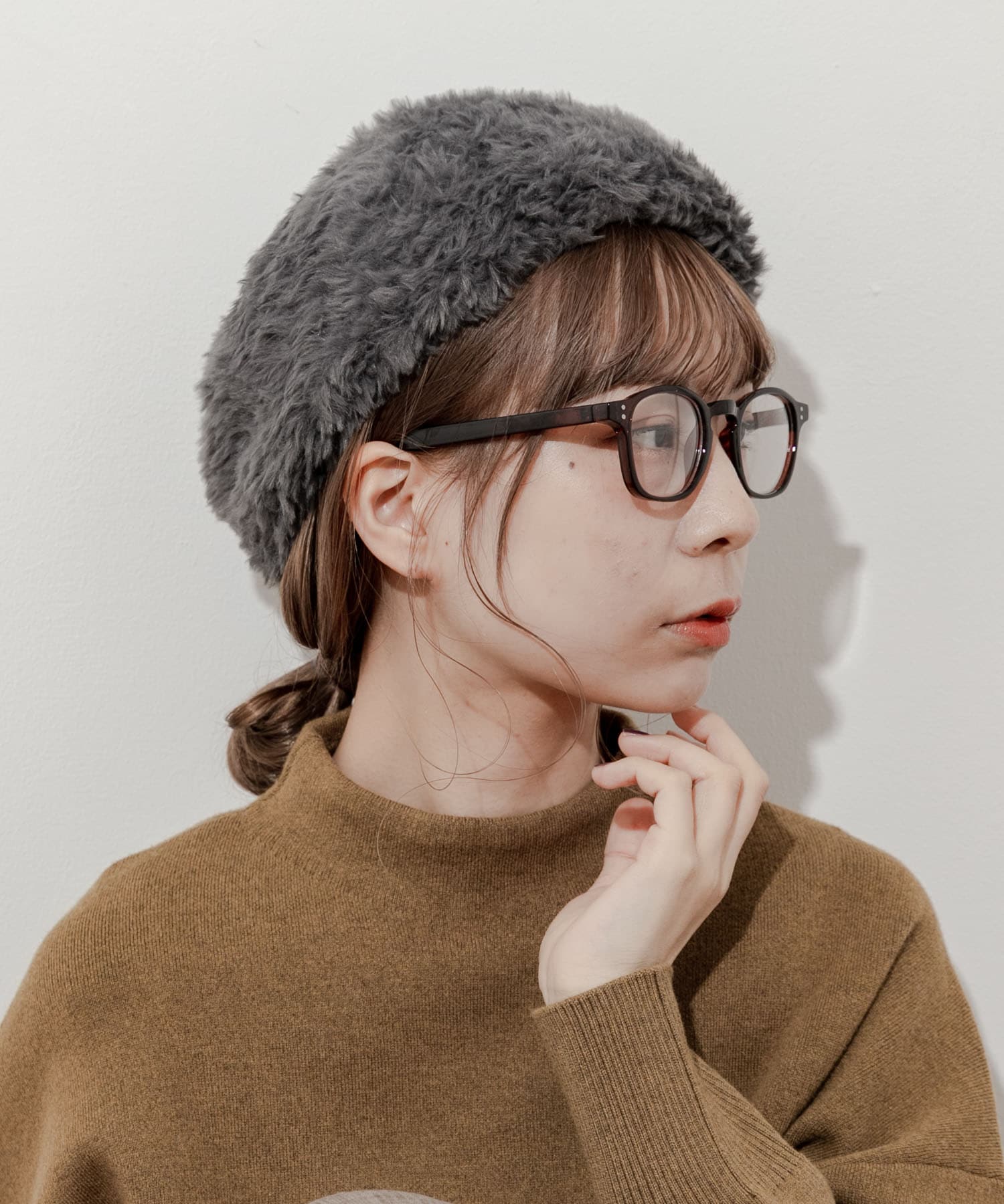 ファーニットベレー GRY -