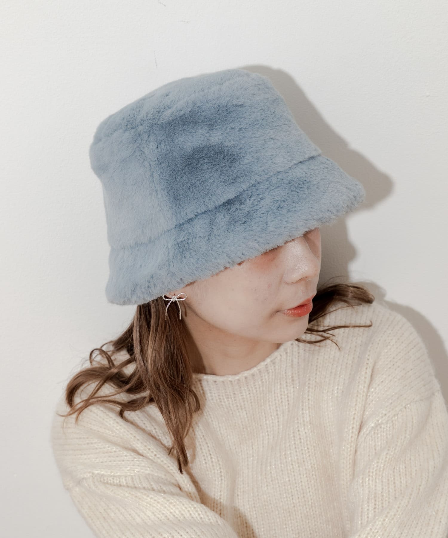 ファーバケットハット L.BLU -