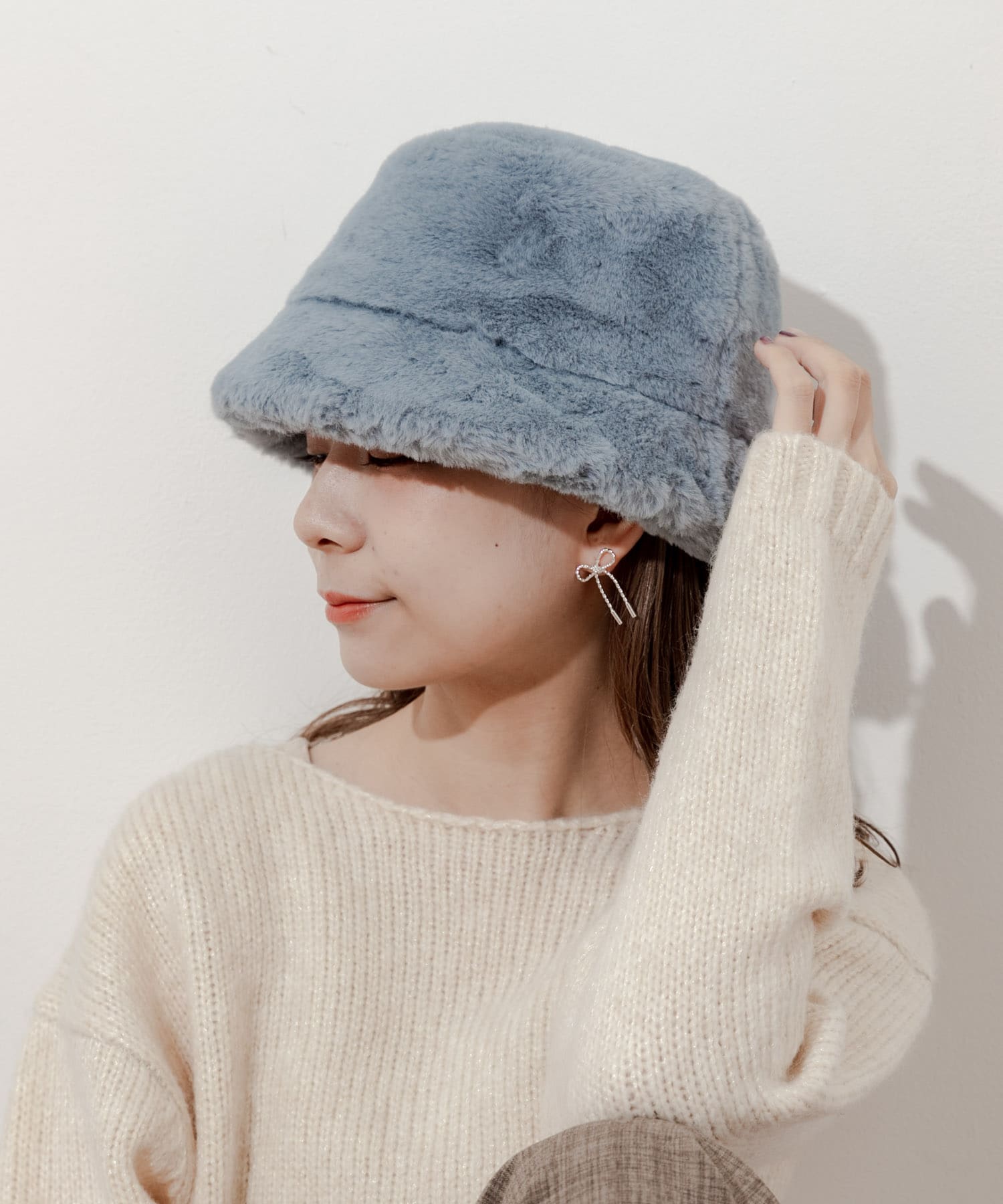 ファーバケットハット L.BLU -
