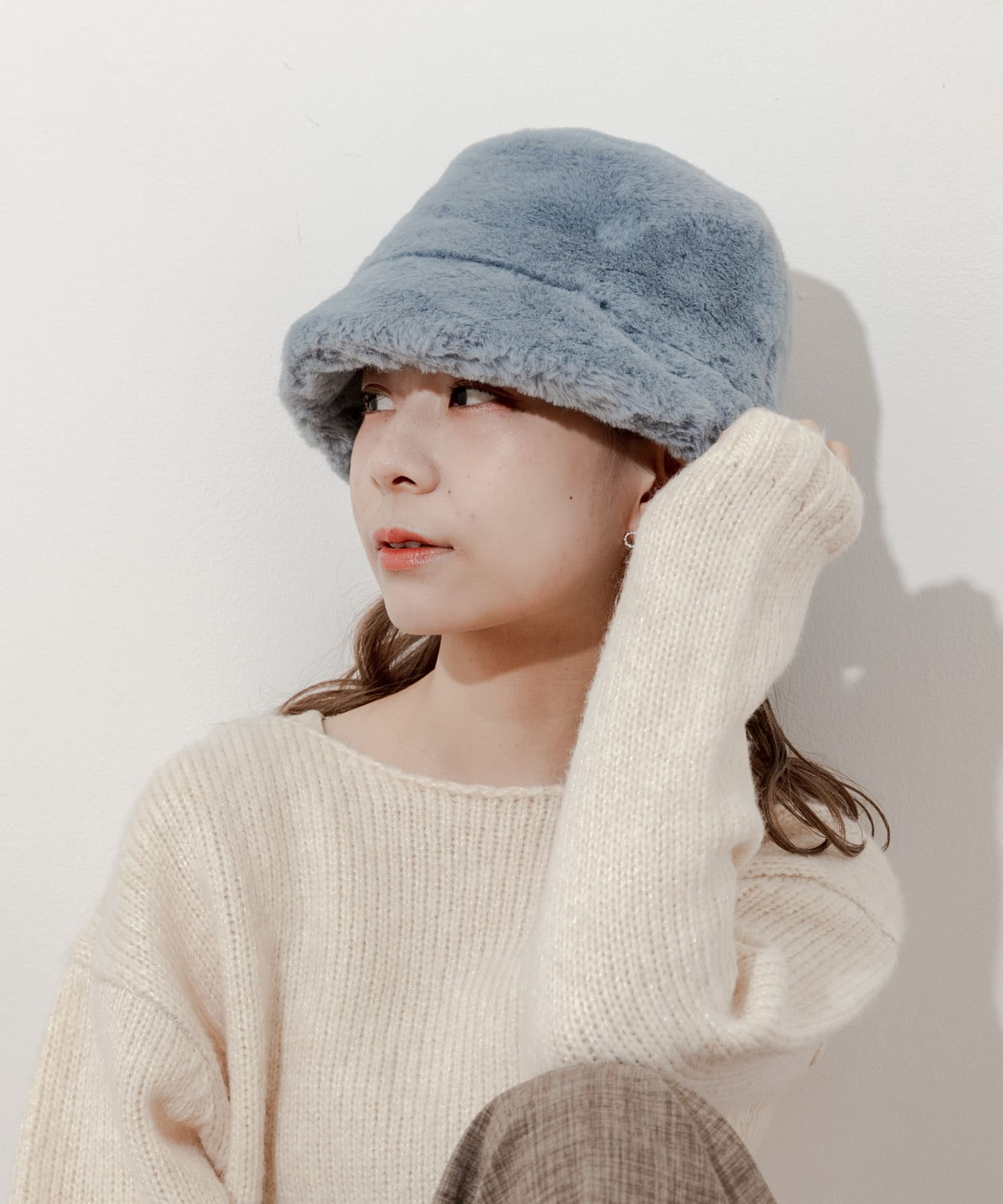 ファーバケットハット L.BLU -