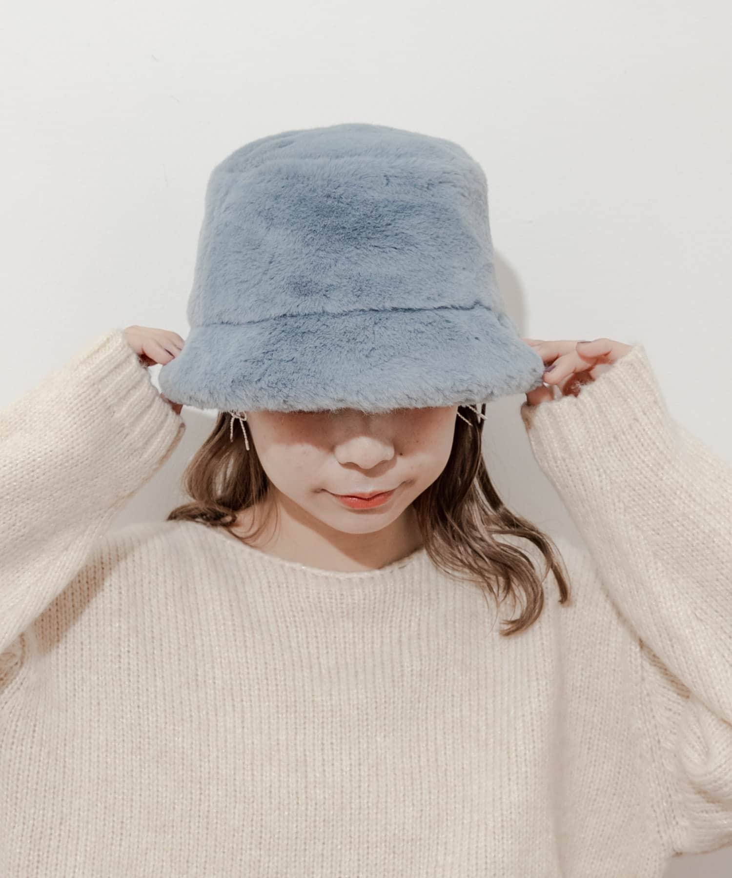 ファーバケットハット L.BLU -