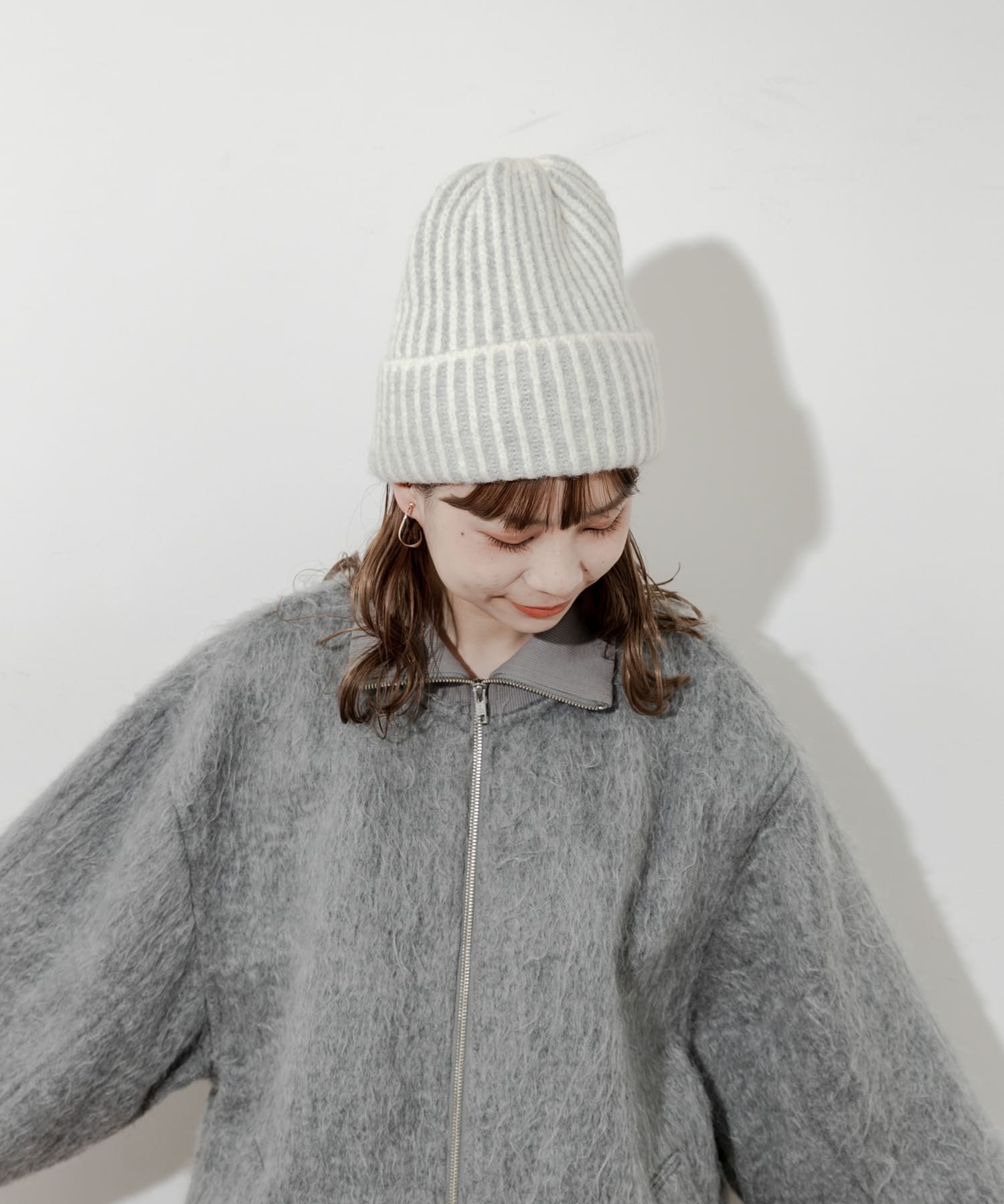 ミックスリブニットキャップ IVO -