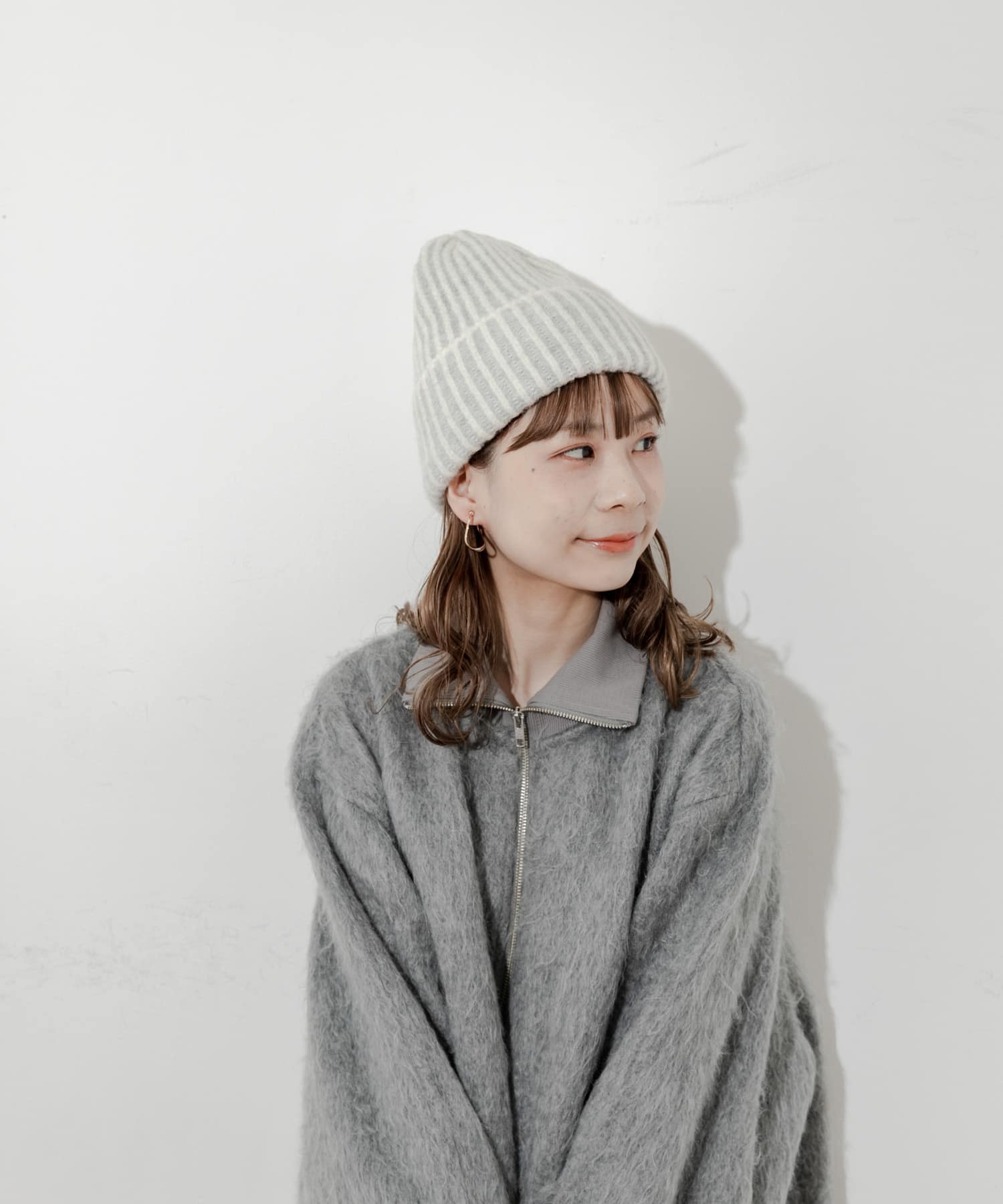 ミックスリブニットキャップ IVO -