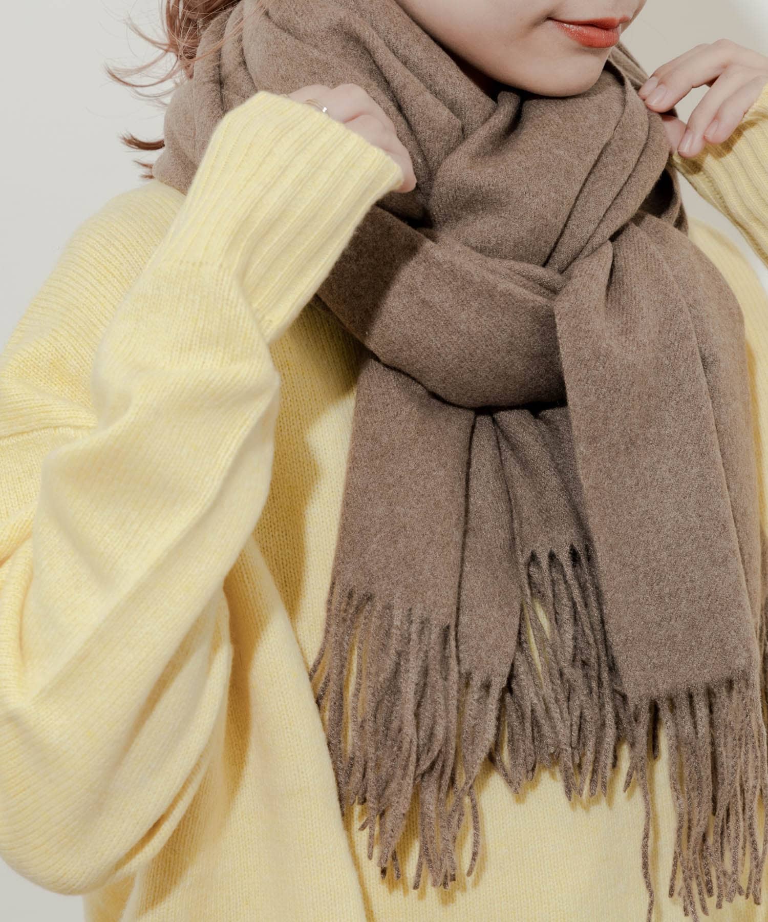 ムジシンプルカラーマフラー MOC -