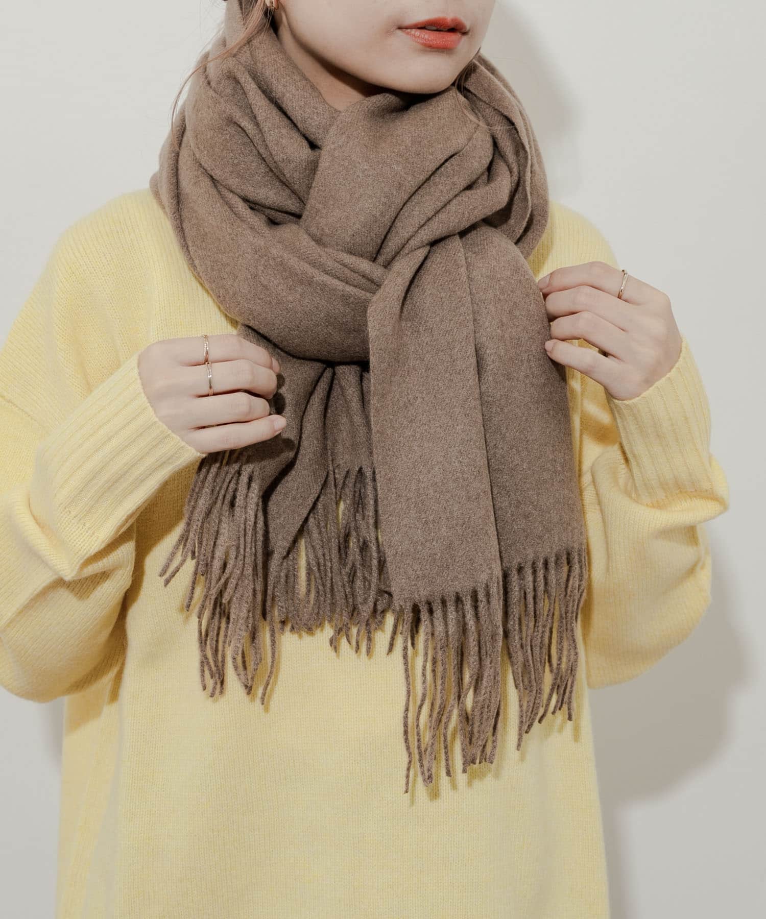 ムジシンプルカラーマフラー MOC -