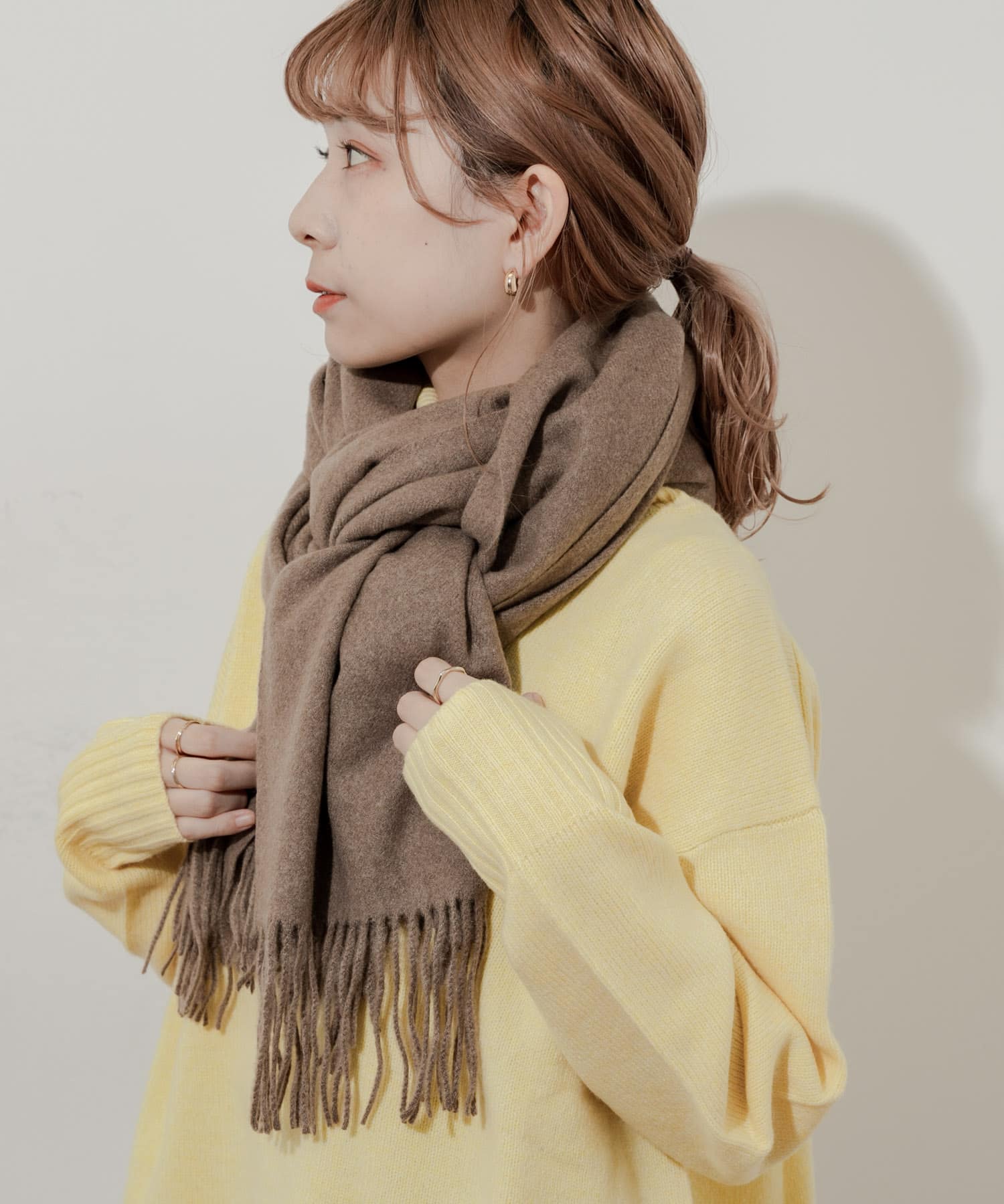 ムジシンプルカラーマフラー MOC -