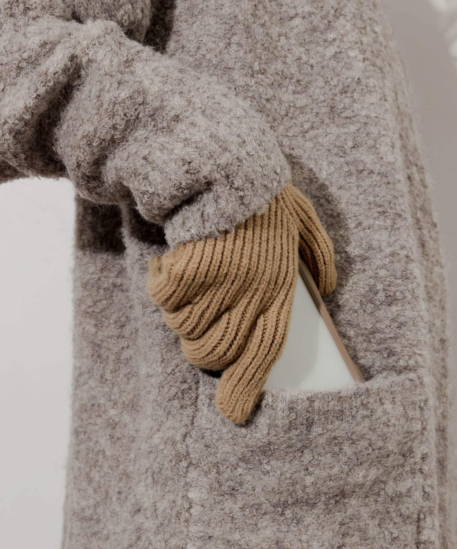 ホールタッチニットグローブ BEG -