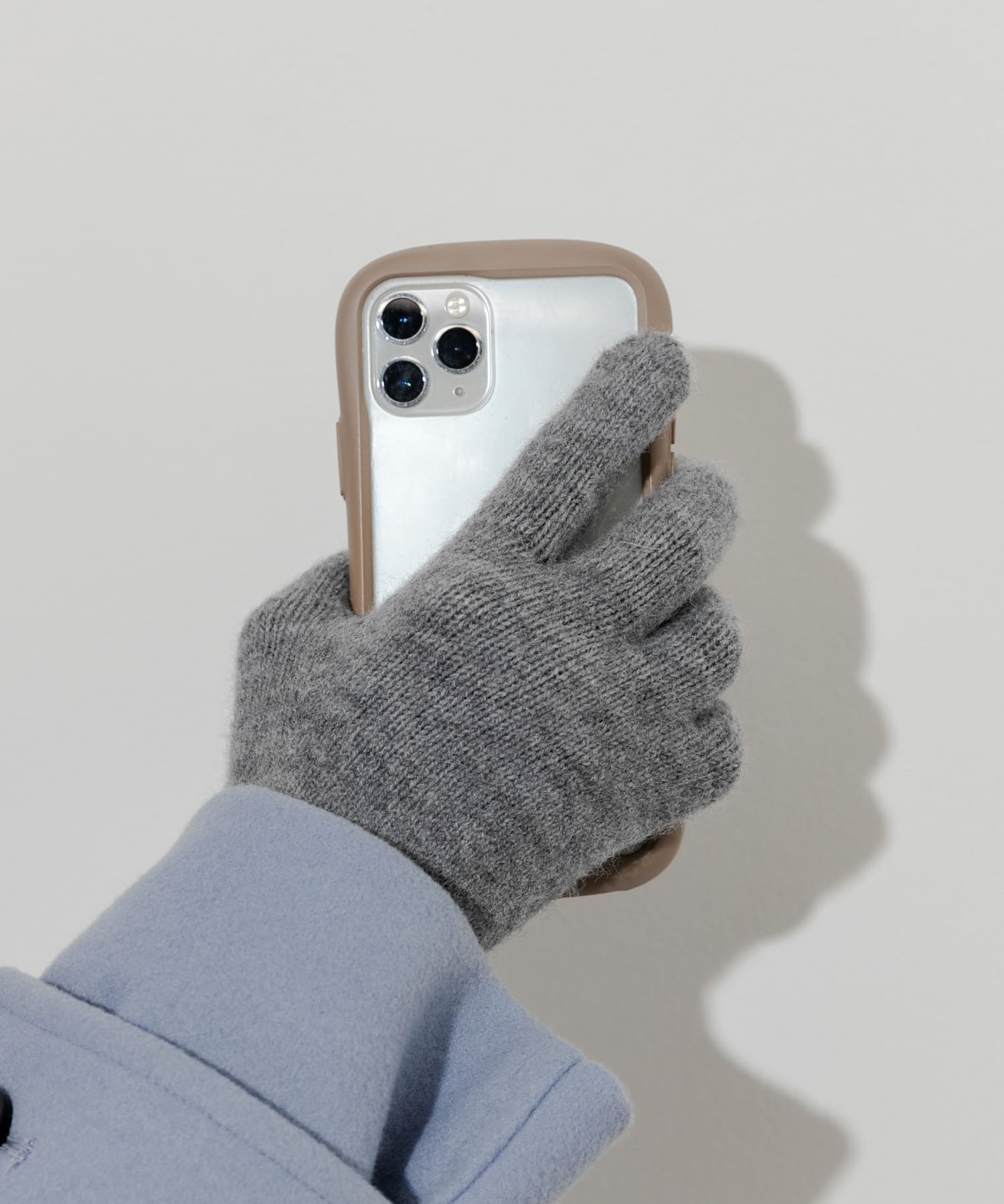 スリットホールタッチグローブ GRY -