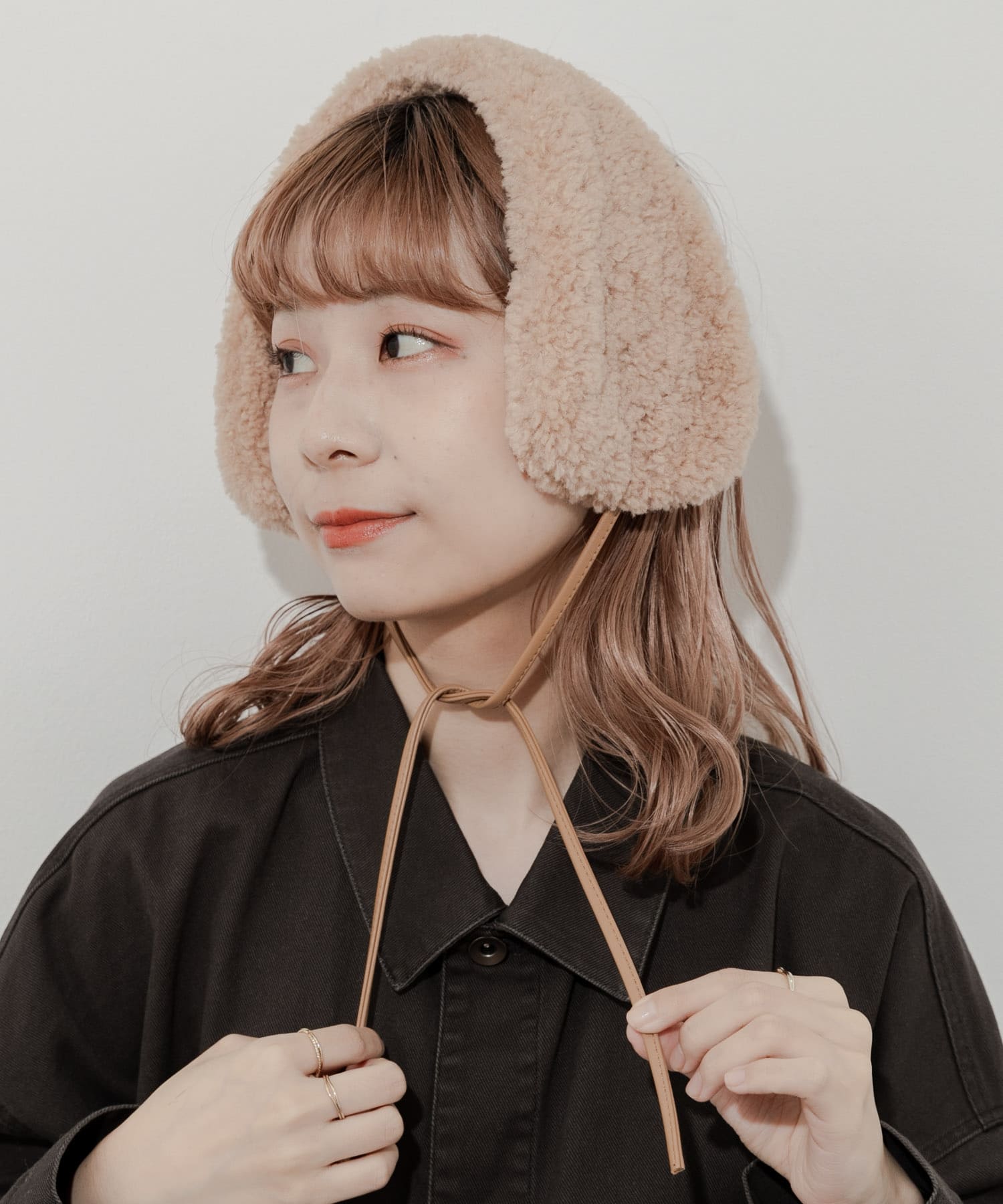 ストラップボアイヤーマフ BEG -