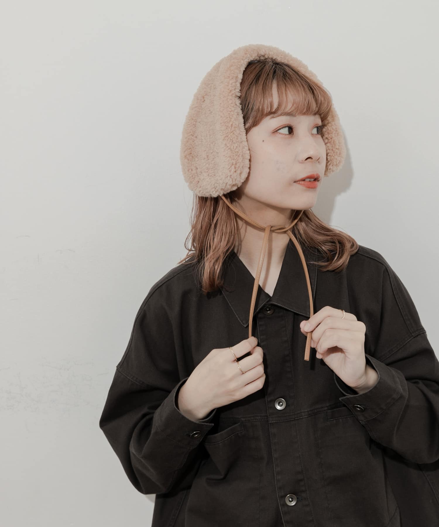ストラップボアイヤーマフ BEG -