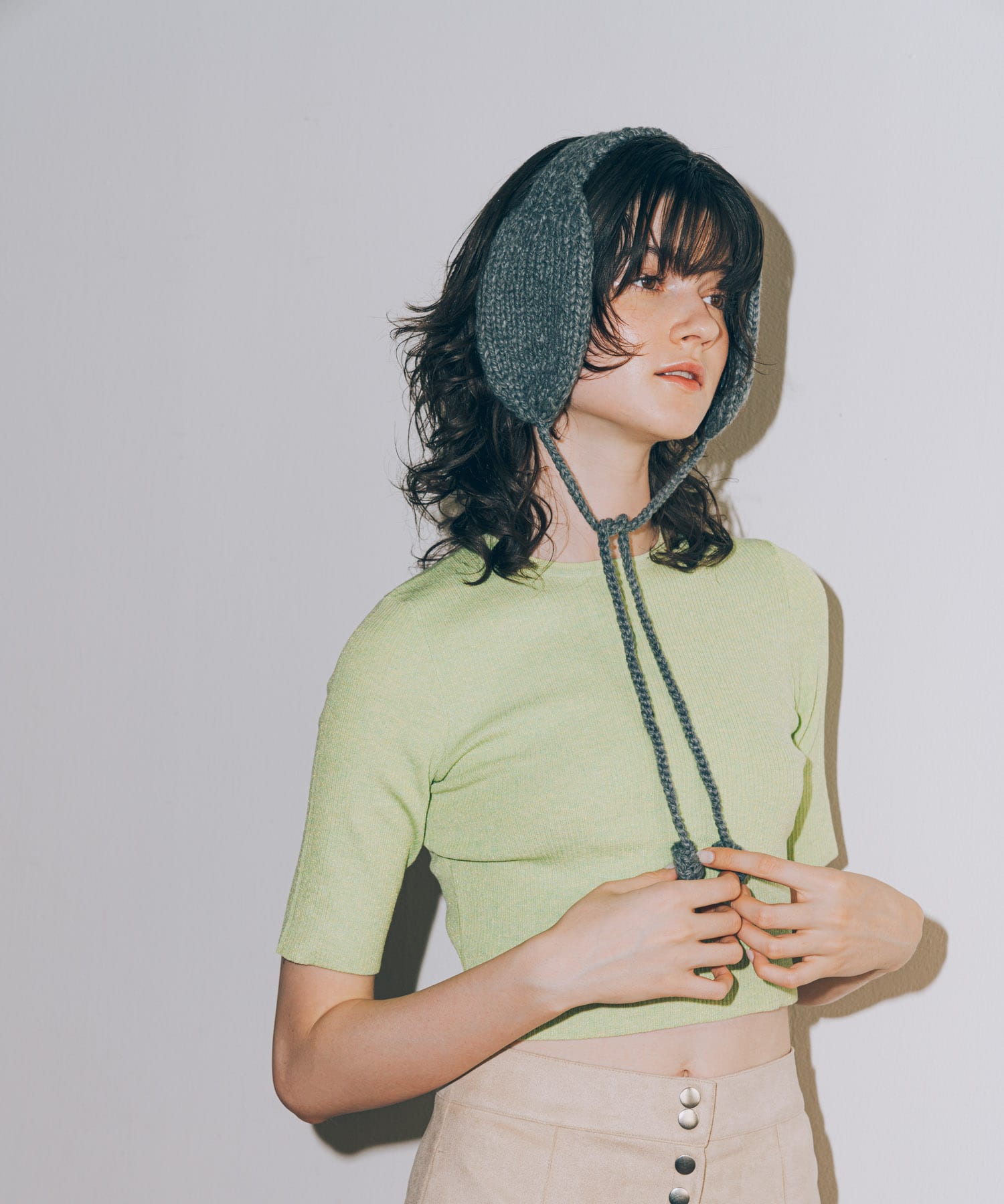 ニットイヤーマフ GRY -
