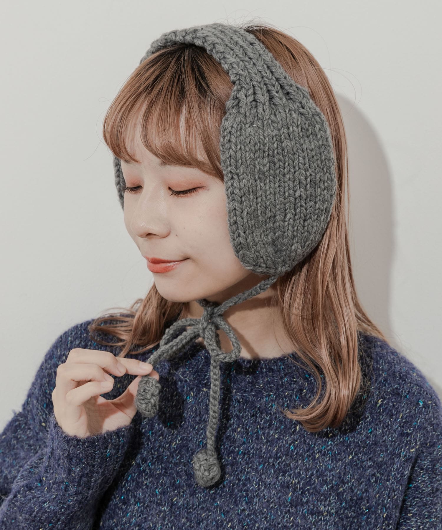 ニットイヤーマフ GRY -