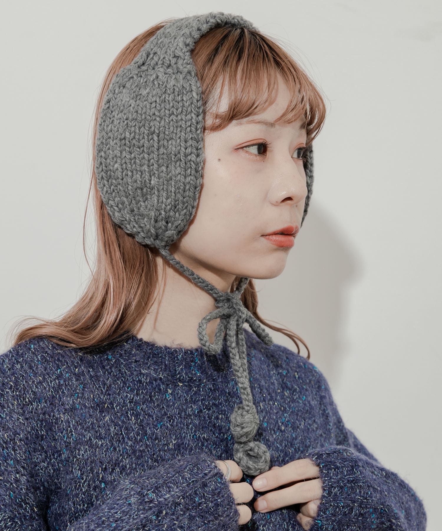 ニットイヤーマフ GRY -