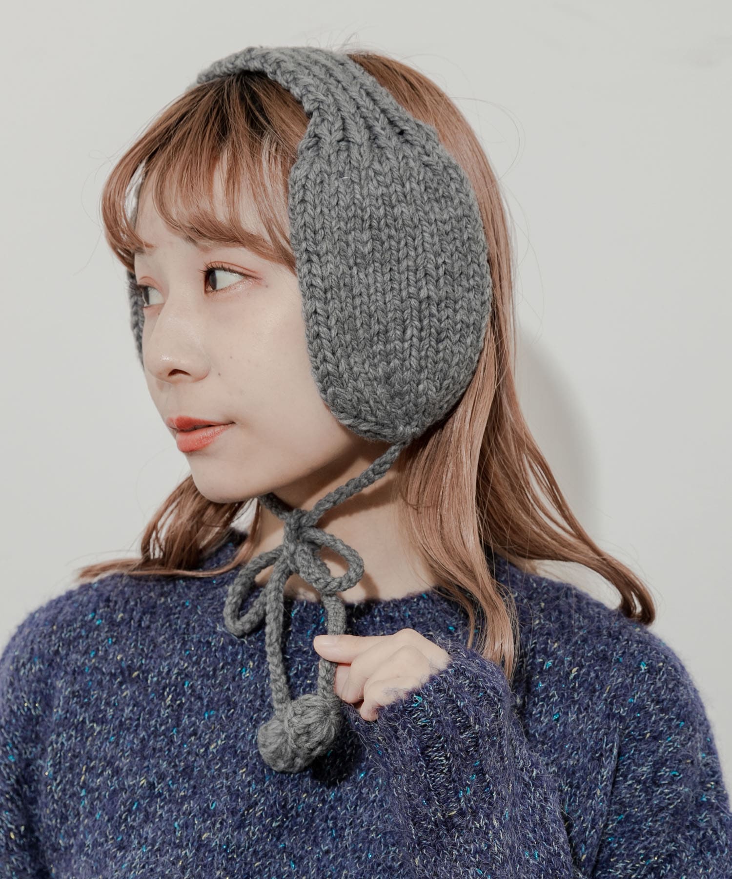 ニットイヤーマフ GRY -
