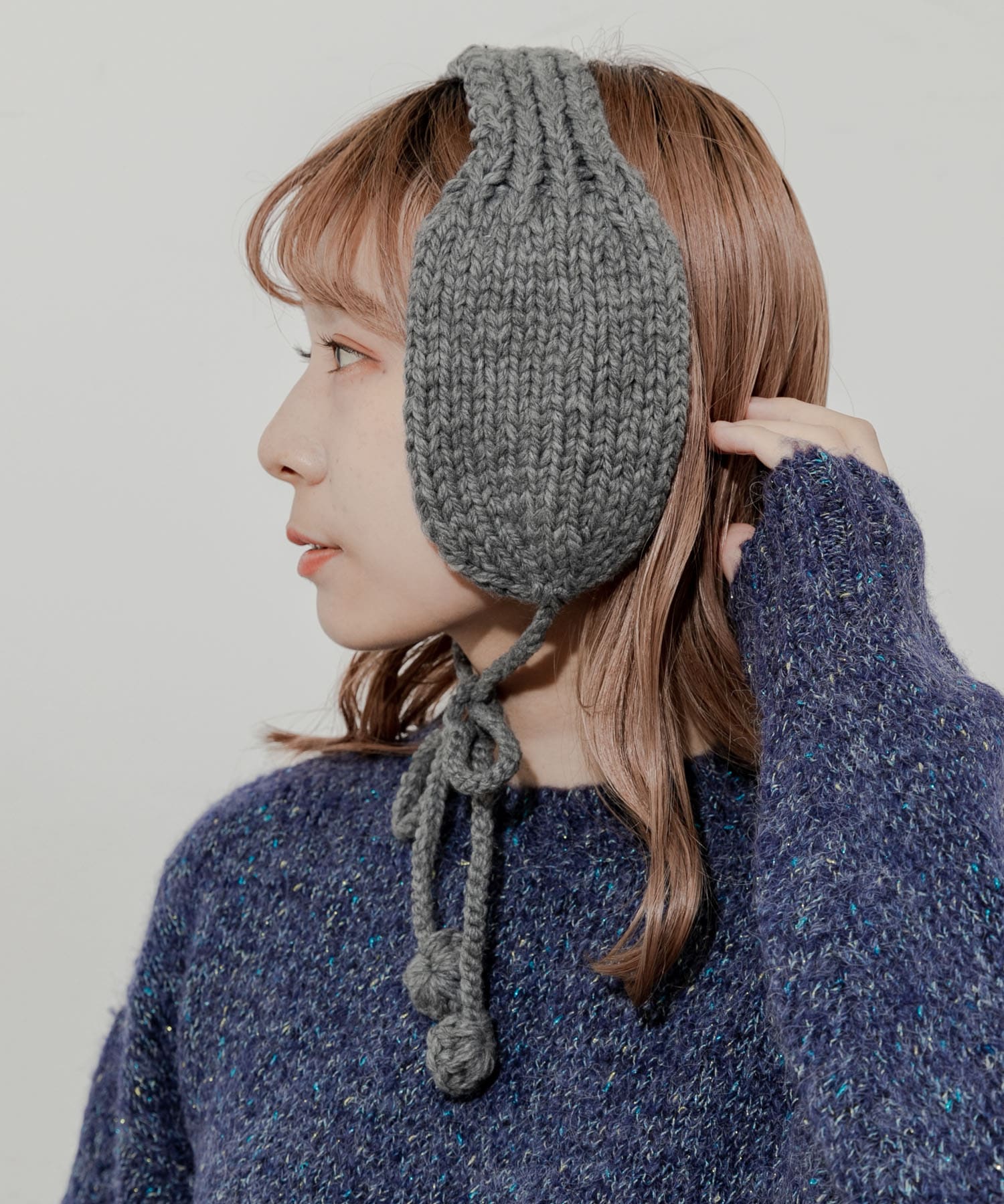 ニットイヤーマフ GRY -