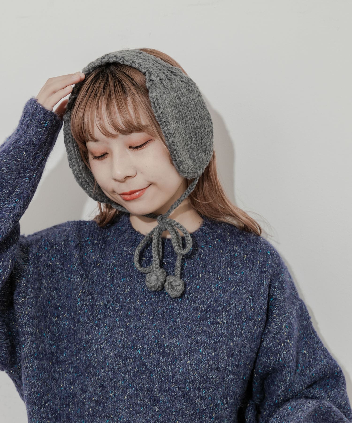 ニットイヤーマフ GRY -