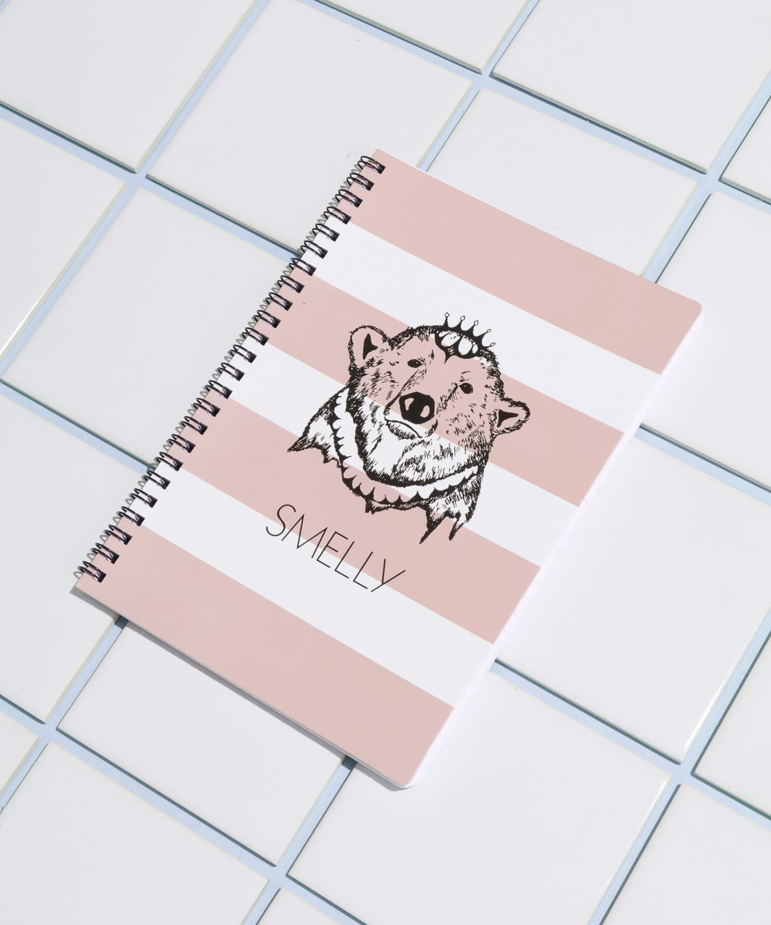 SMELLY A5リングノート ボーダー -