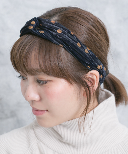ドットベロアターバン∴ NVY -