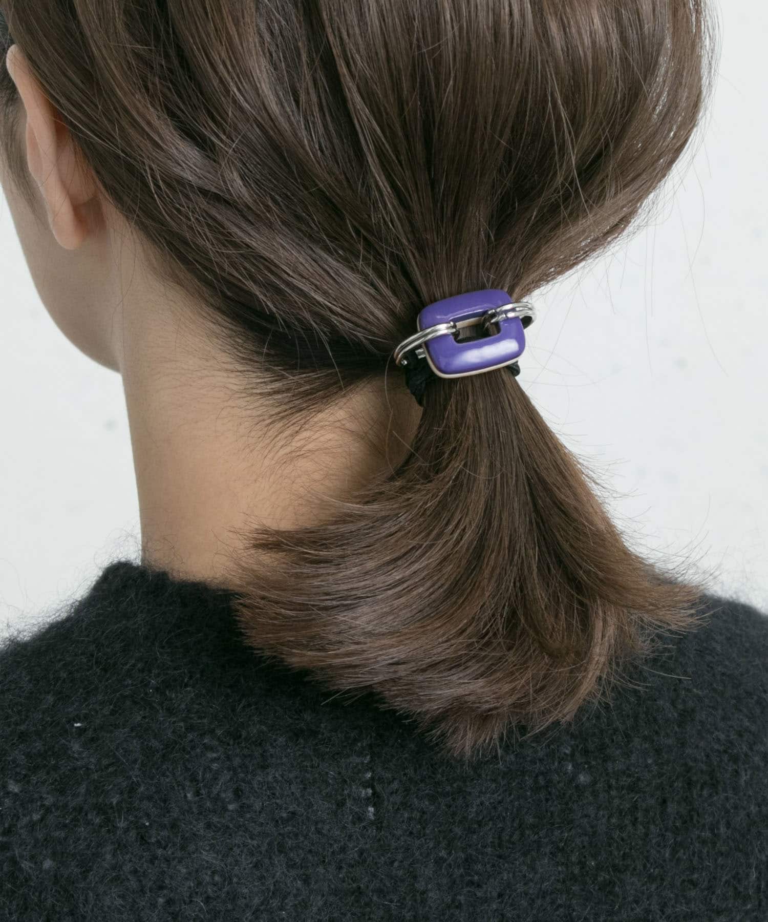 ハイショクカラーパーツポニー∴ BLU/BEG -