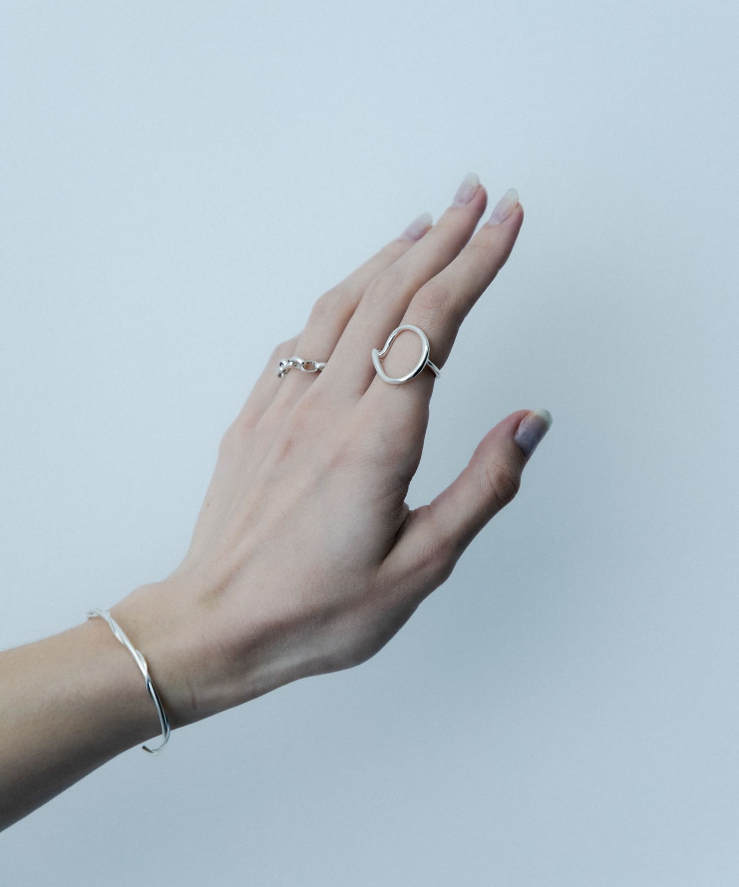 SMELLY so’　loosely circle ring SLV 11