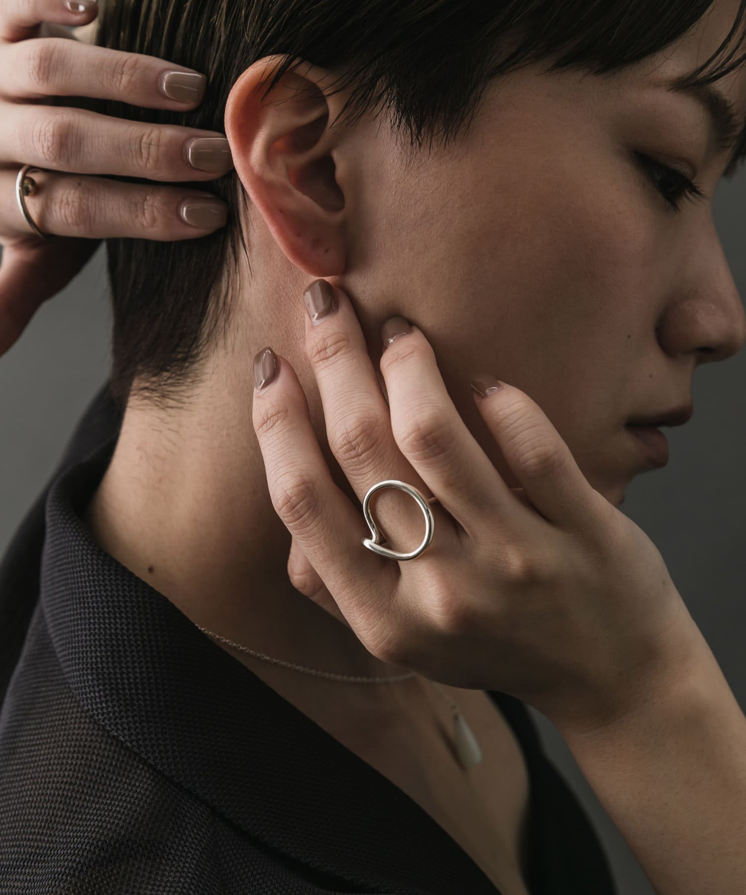 SMELLY so’　loosely circle ring SLV 11