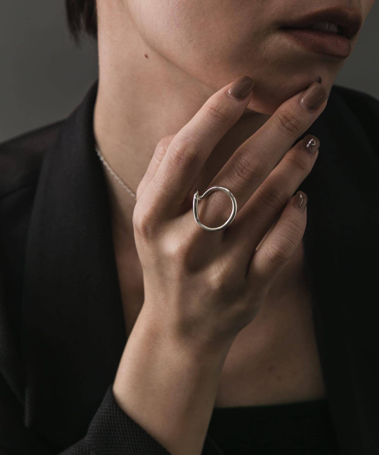 SMELLY so’　loosely circle ring SLV 11