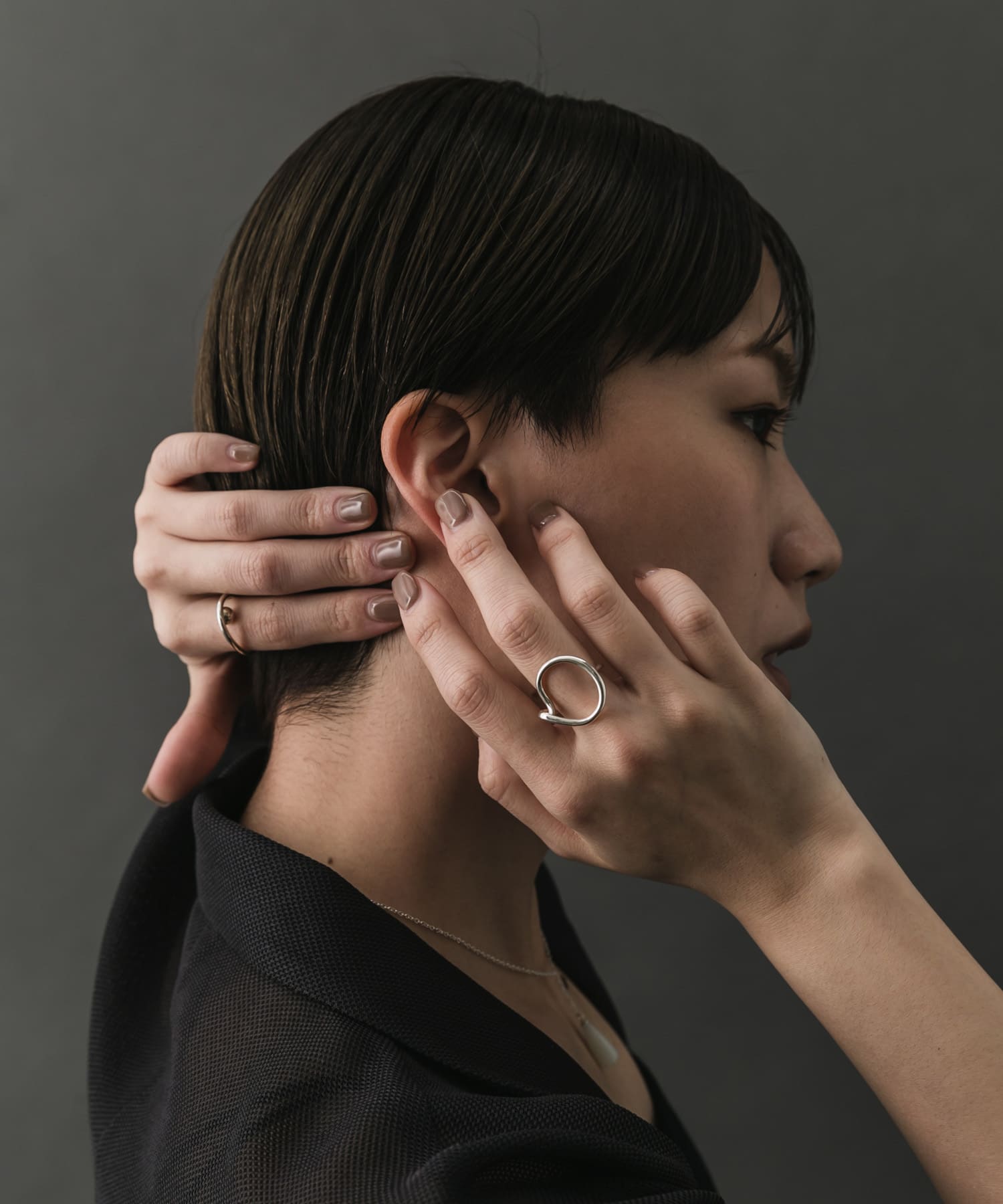 SMELLY so’　loosely circle ring SLV 11