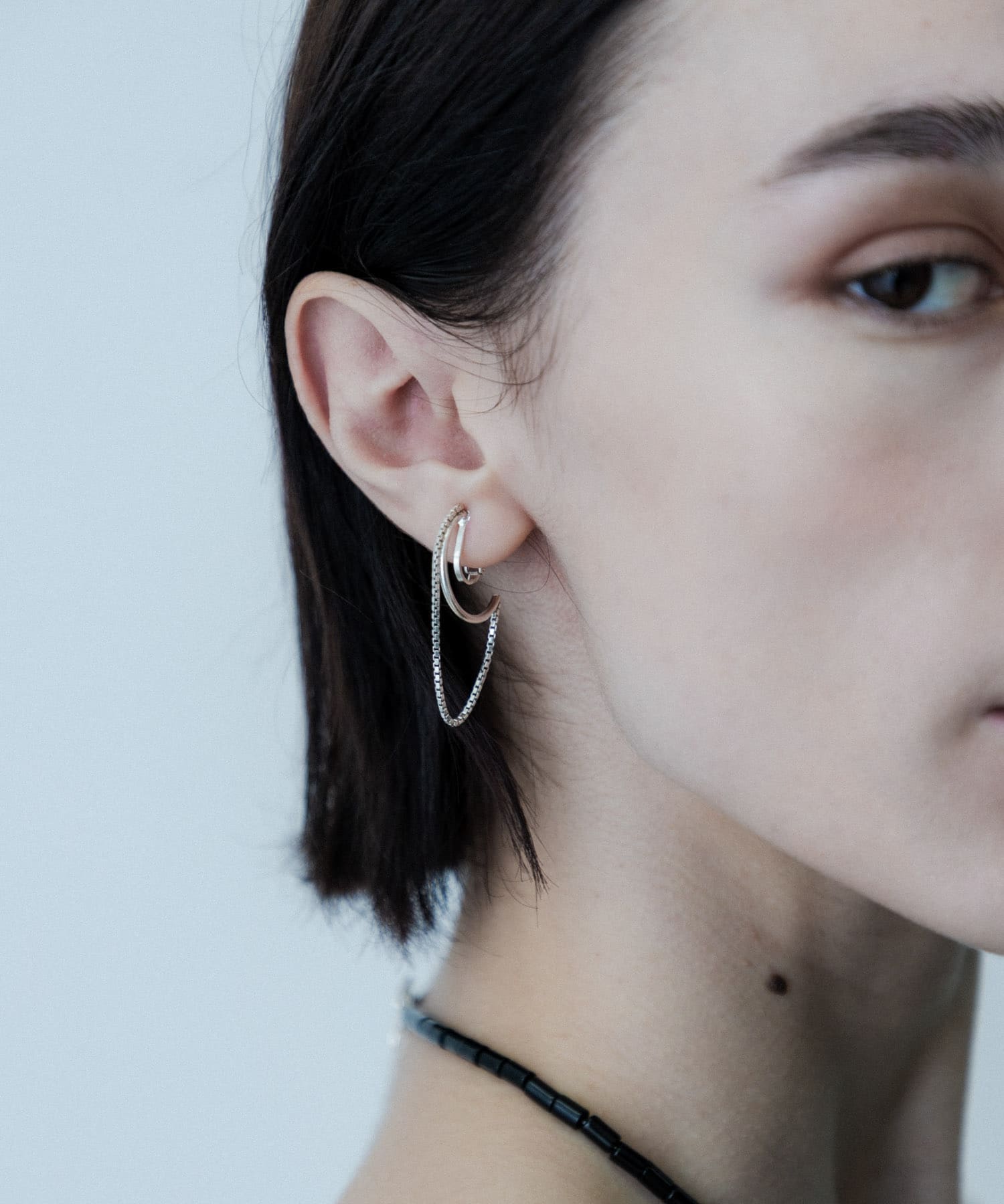 SMELLY so’　combination chain earring